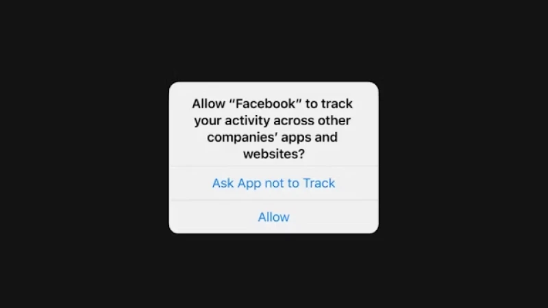 Facebook tracking prompt