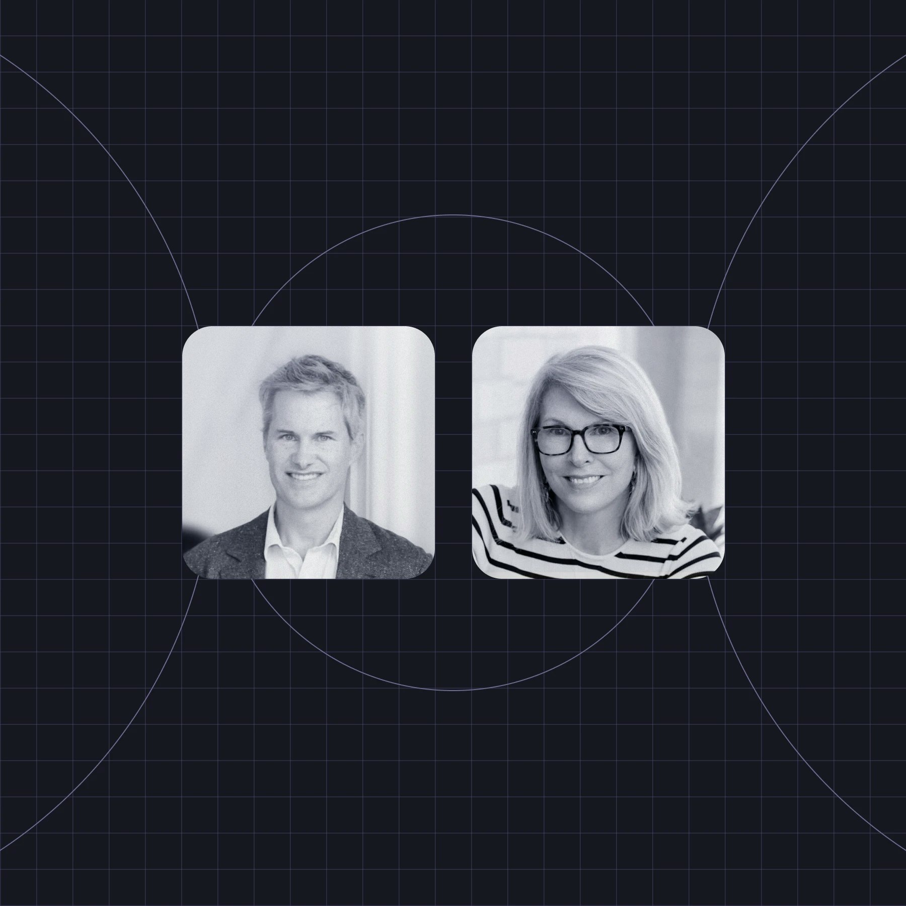 Headshot of Kevin Hartz and Susan Lyne