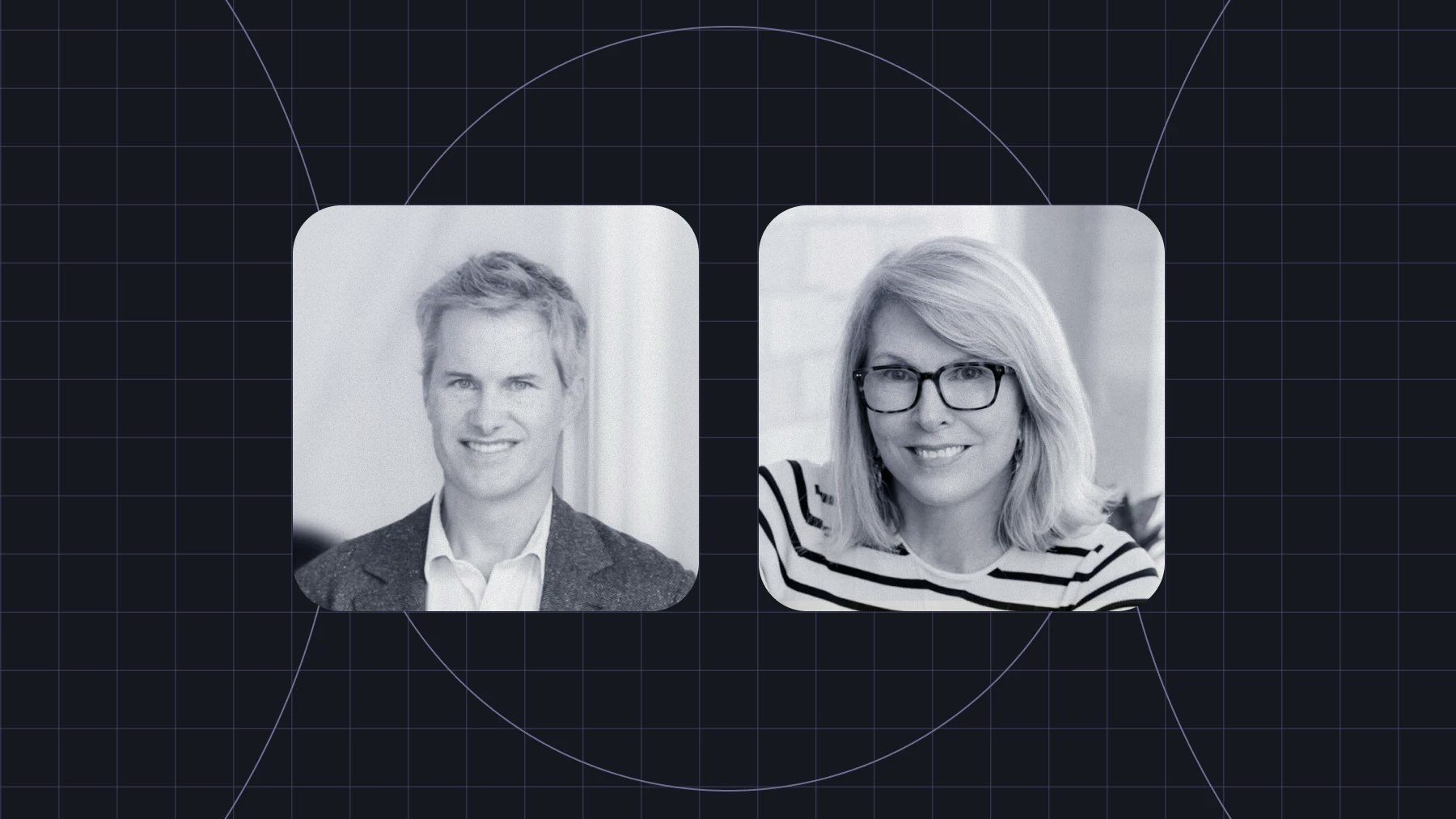 Headshot of Kevin Hartz and Susan Lyne