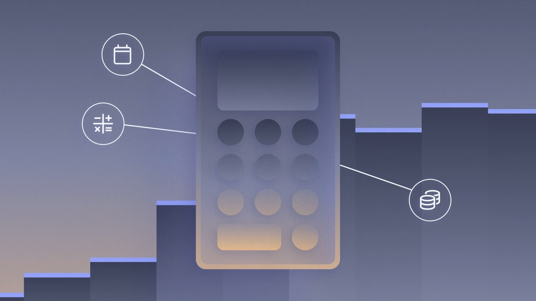 Calculator with bar chart