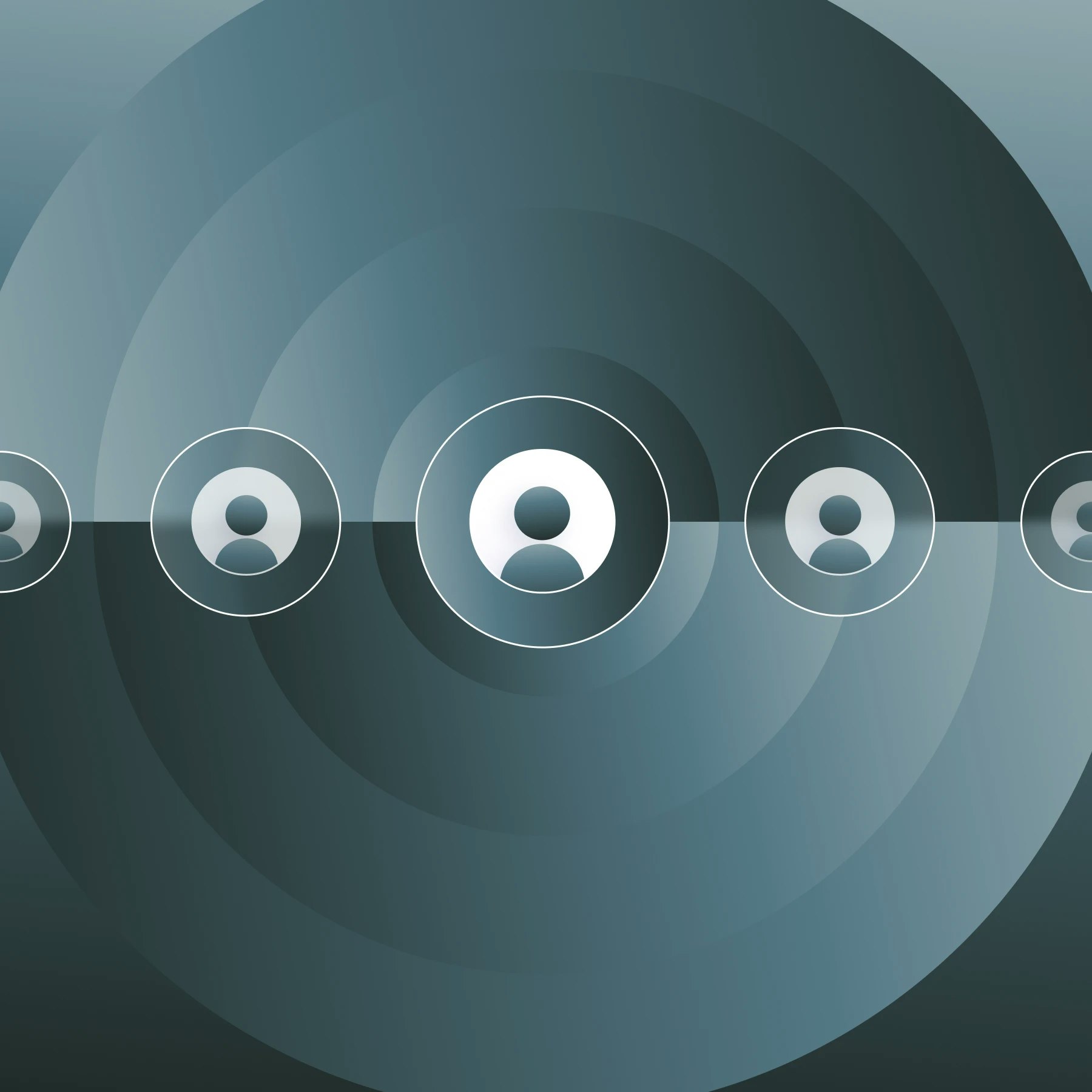 Different scales of profiles, a visual metaphor for the funds invested at individual level in crowdfunding