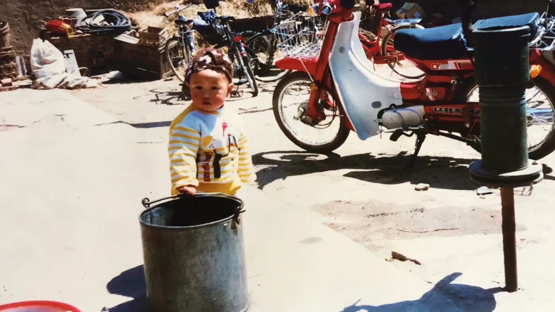 Childhood photo in Mongolia of JJ Tang, co-founder and CEO of Rootly.