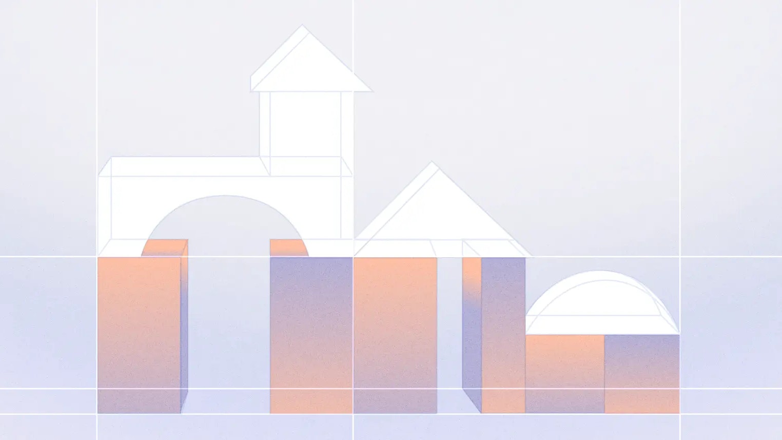 Building blocks of varying heights, symbolizing a strong foundation.