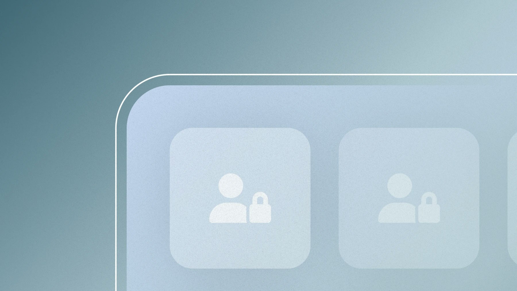Illustration of several apps with user's data locked