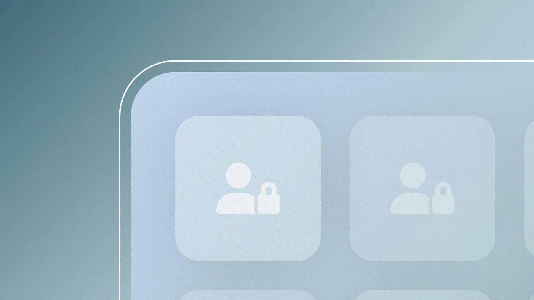 Several icons representing apps with locked user data