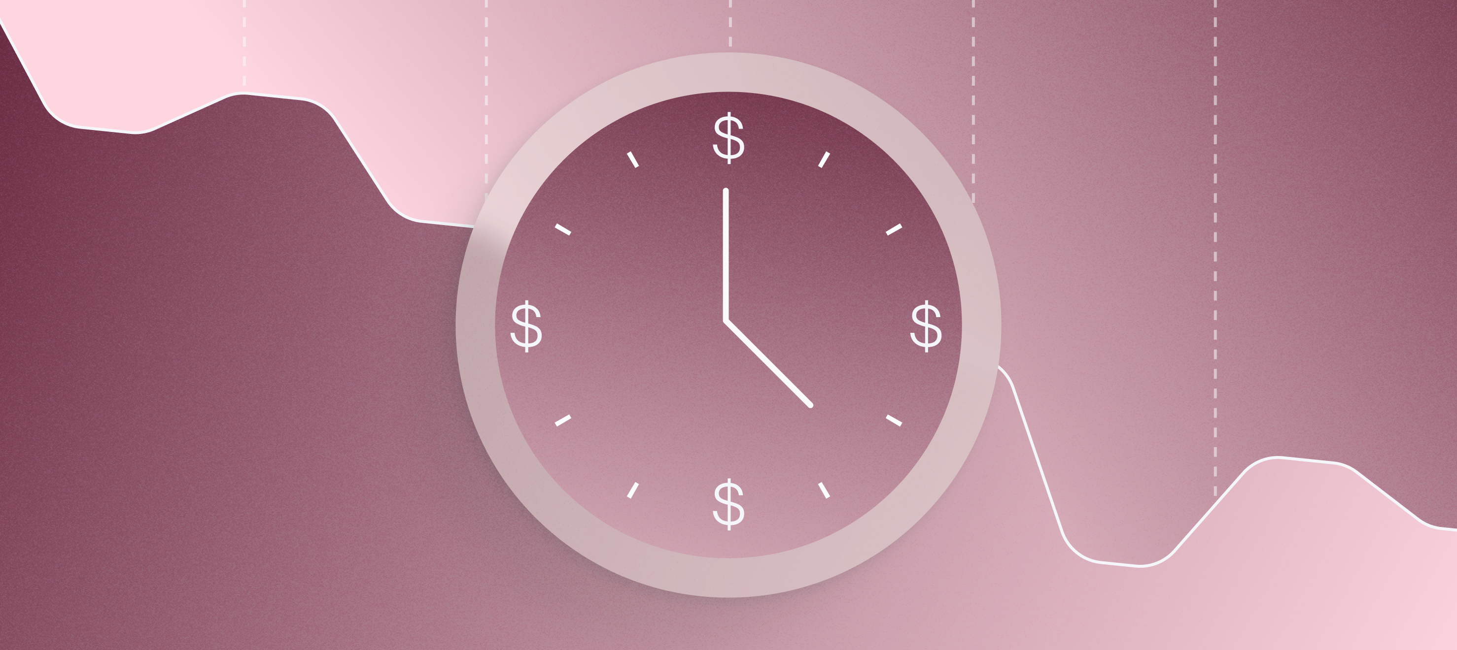 Clock with dollar bills signs at 12, 3, 6, and 9 | Mercury Blog