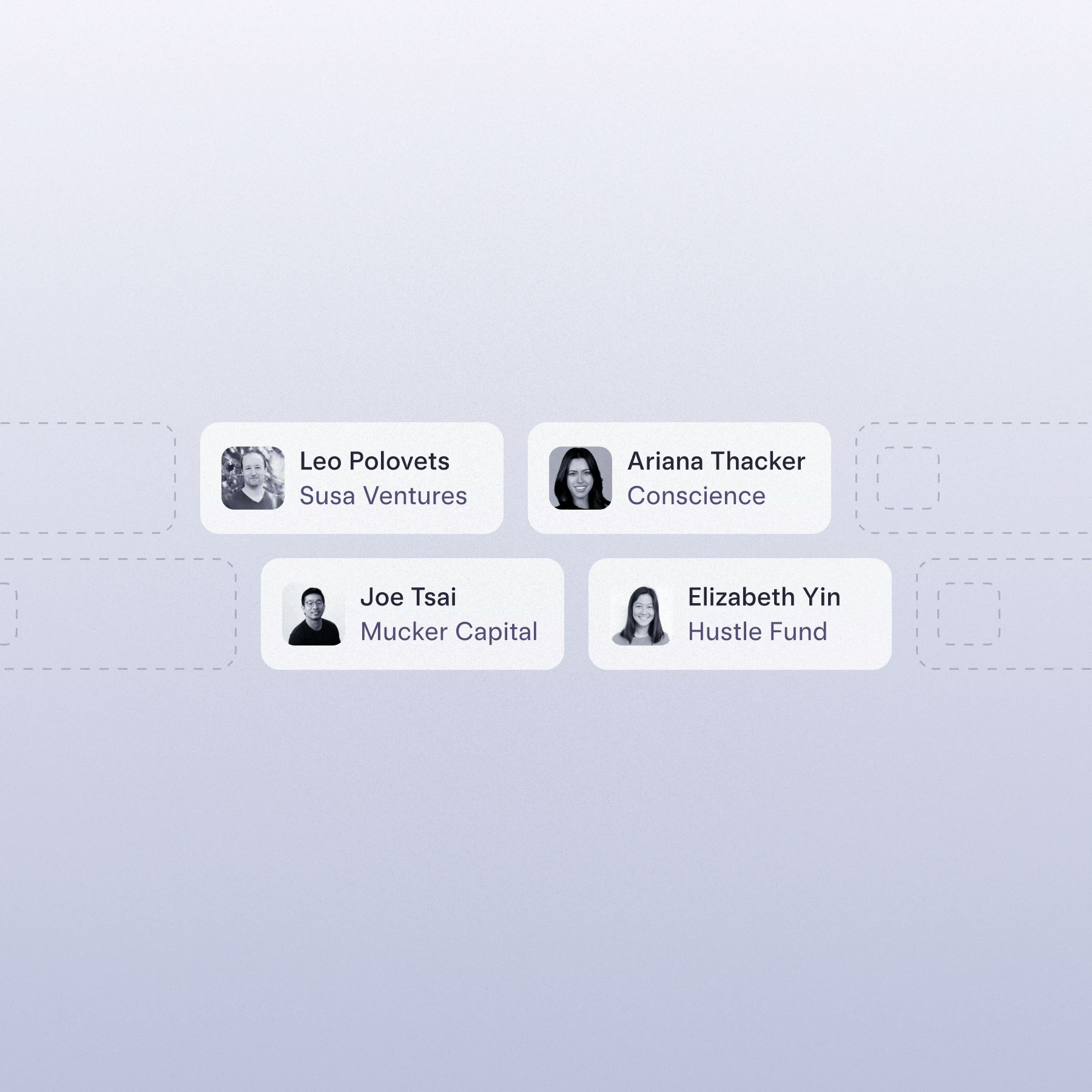 Sample screenshot of investor database