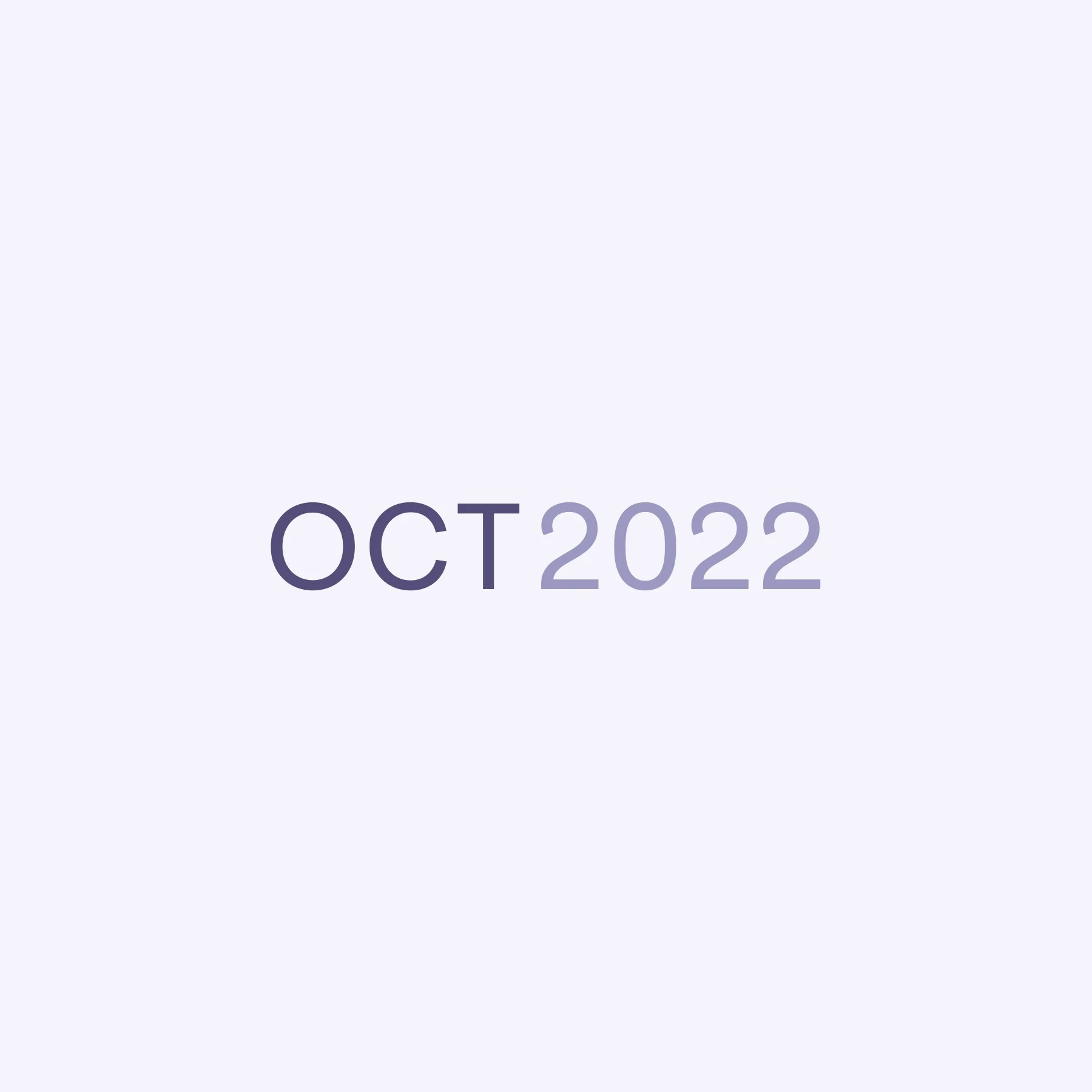 Graphic that says October 2022