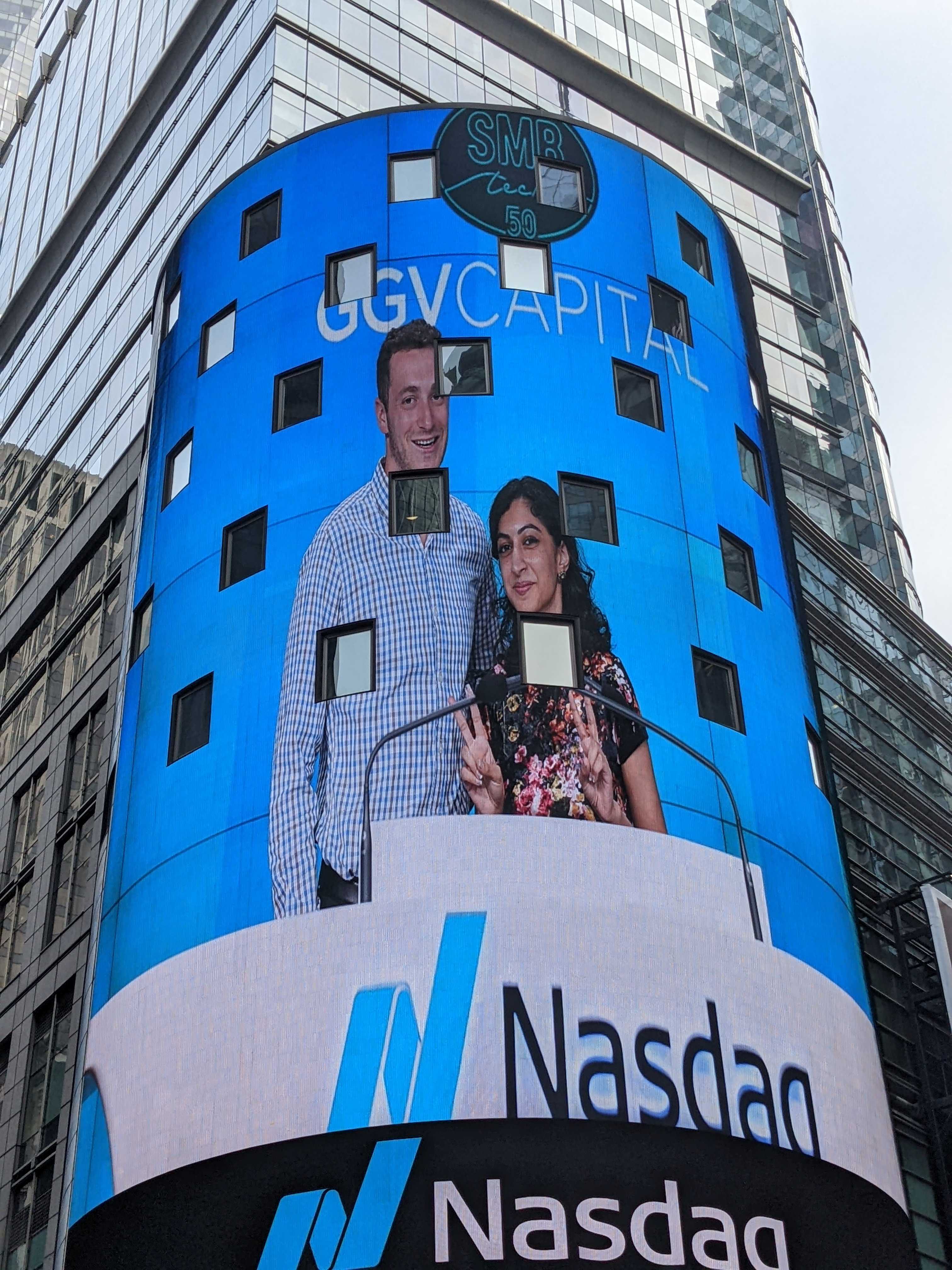 Photo of Rao on Nasdaq