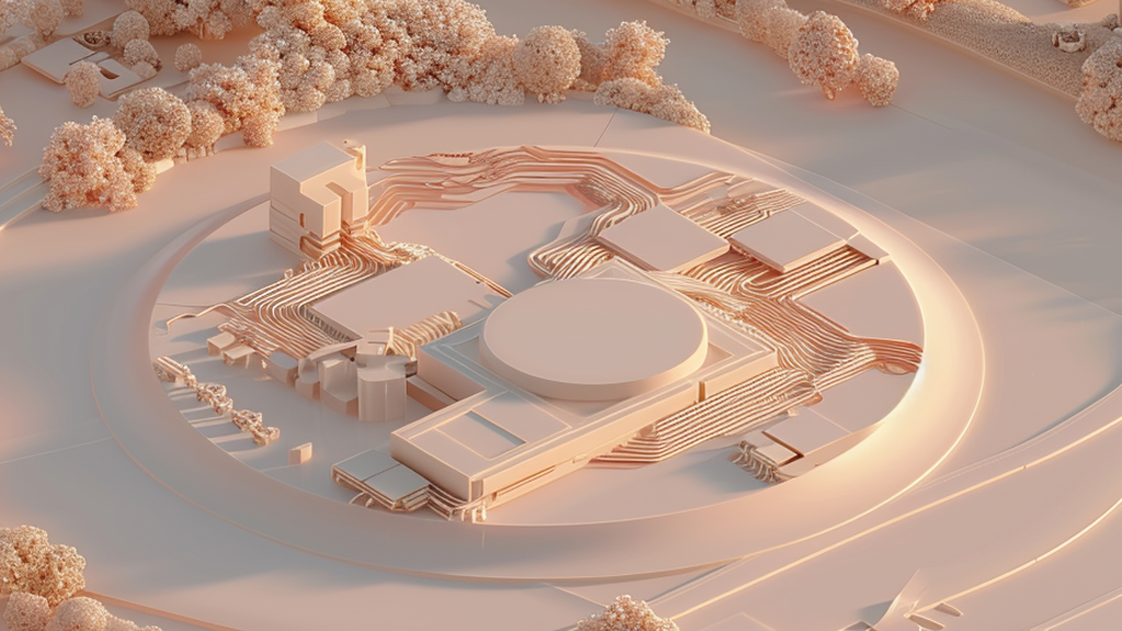 AI-generated graphic of 3d rendered a Massive silicon valley AI chip that serves as a landmark akin to a historical monument, highlighting the monumental scale of the funding request and its potential impact on shaping the future | Sam Altman's Silicon statecraft | Meridian by Mercury AI-generated graphic of 3d rendered a Massive silicon valley AI chip that serves as a landmark akin to a historical monument, highlighting the monumental scale of the funding request and its potential impact on shaping the future | Sam Altman's Silicon statecraft | Meridian by Mercury