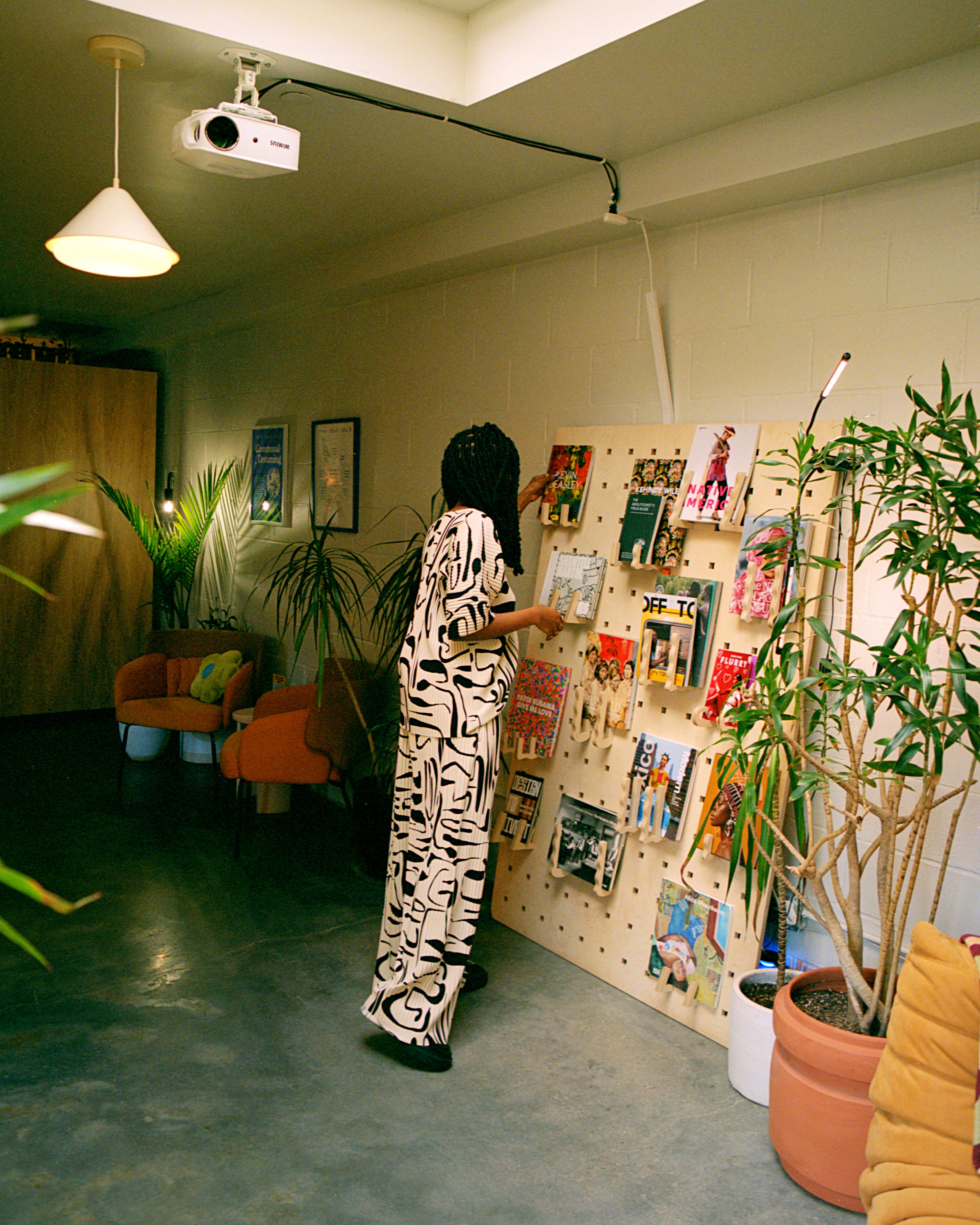 Naj Austin in the Somewhere Good studio