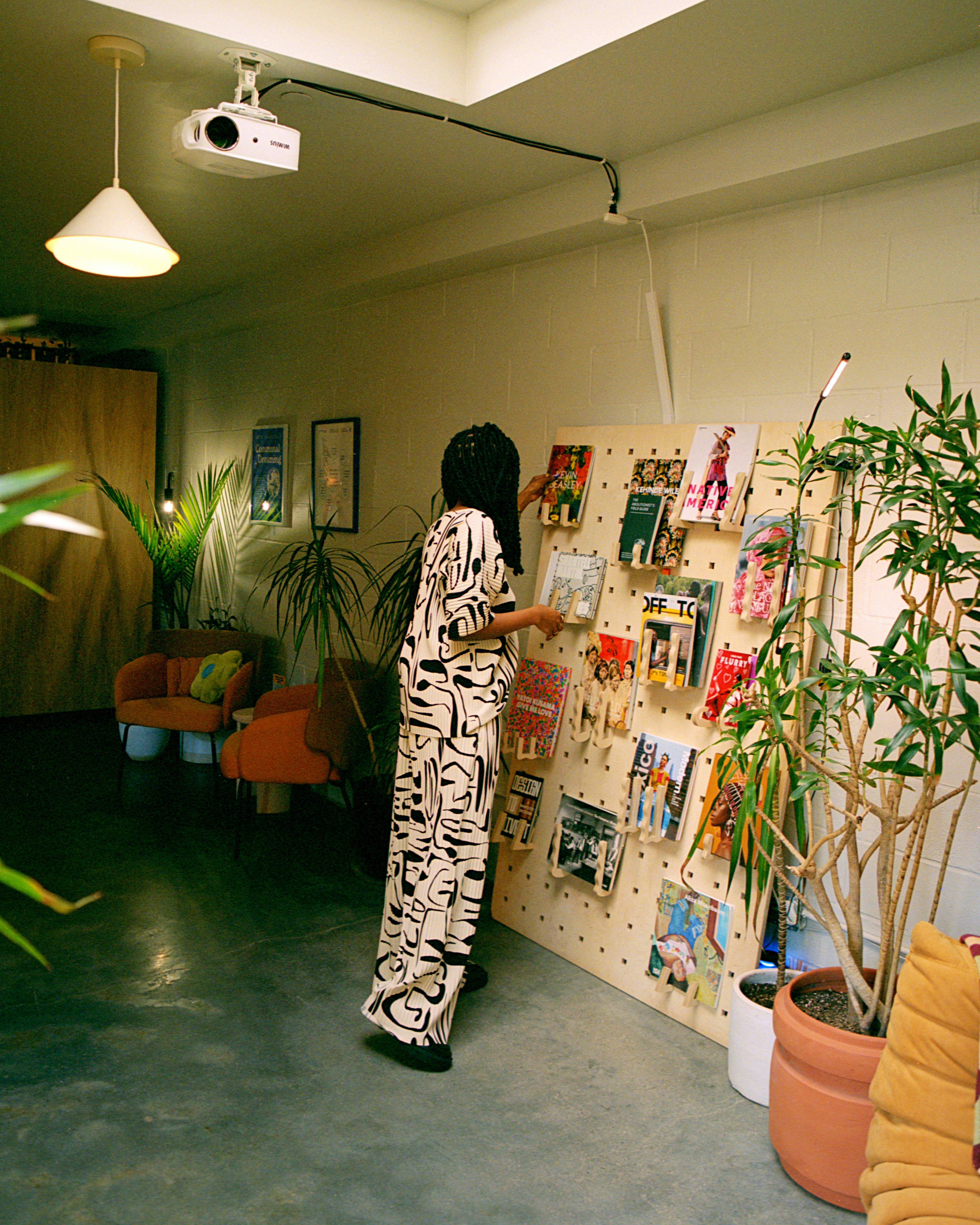 Naj Austin in the Somewhere Good studio