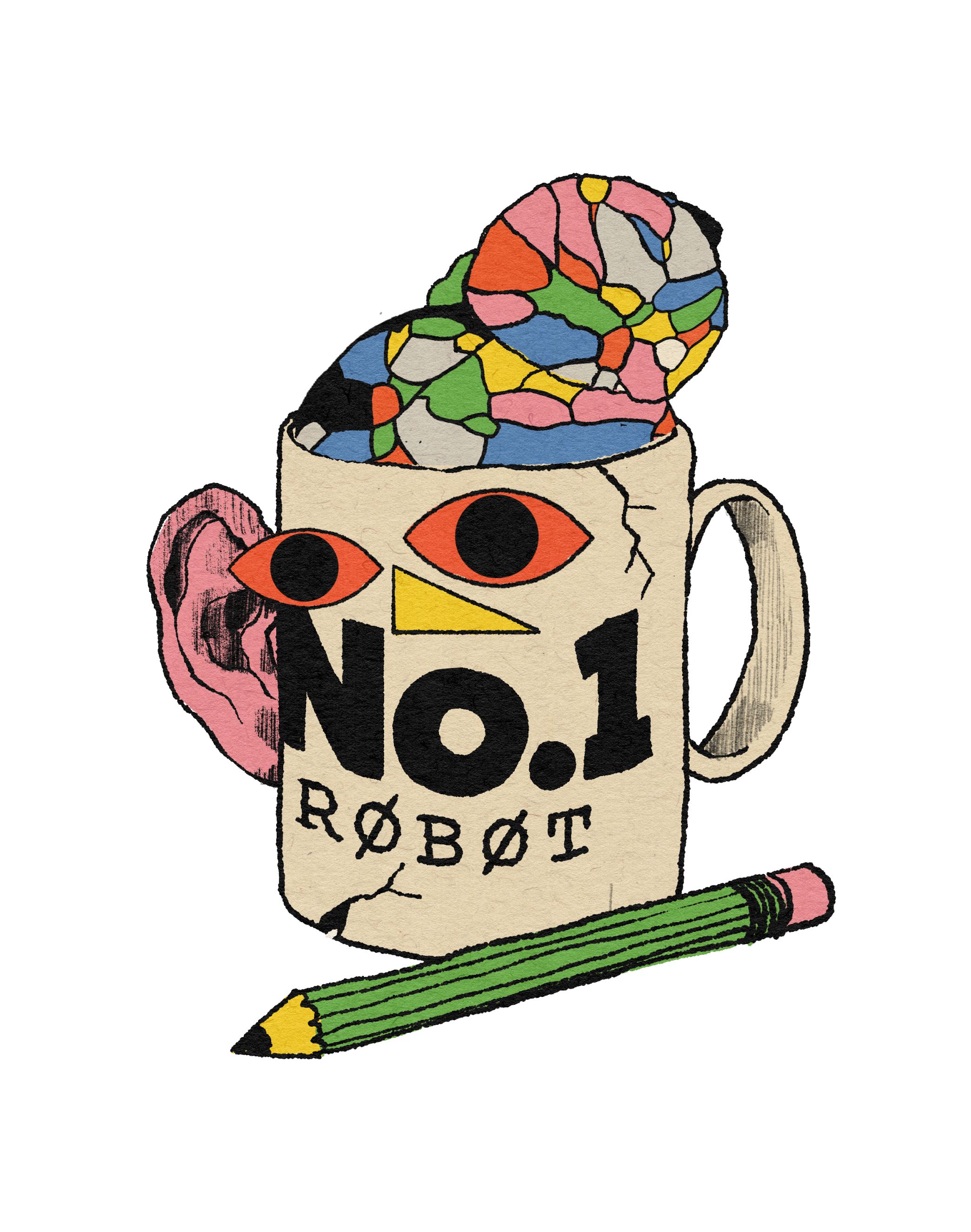 A strange cracked coffee cup for a robot | Meridian by Mercury