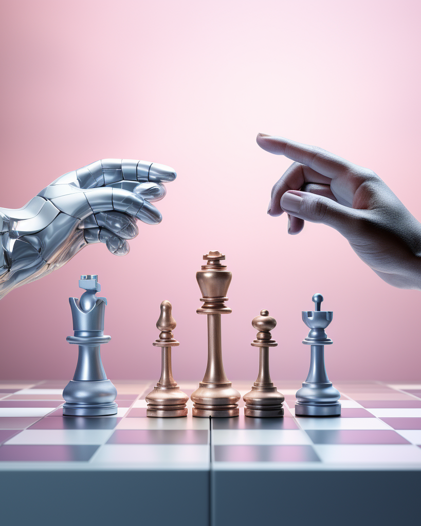 Playing chess against AI