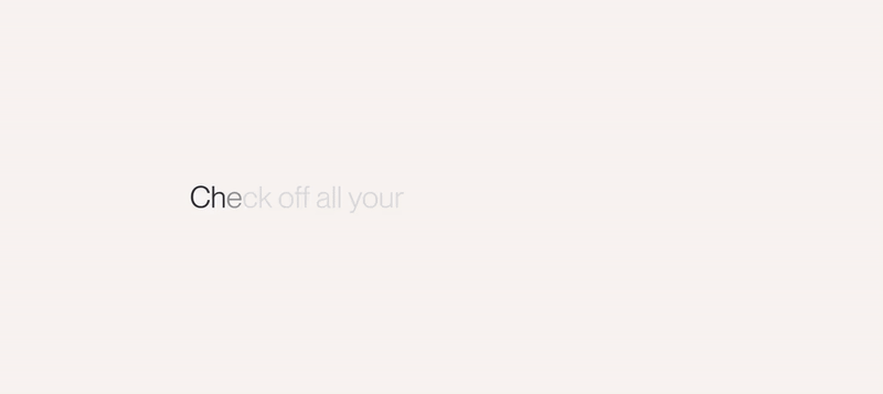 Looping gif showing the tasks page in Mercury