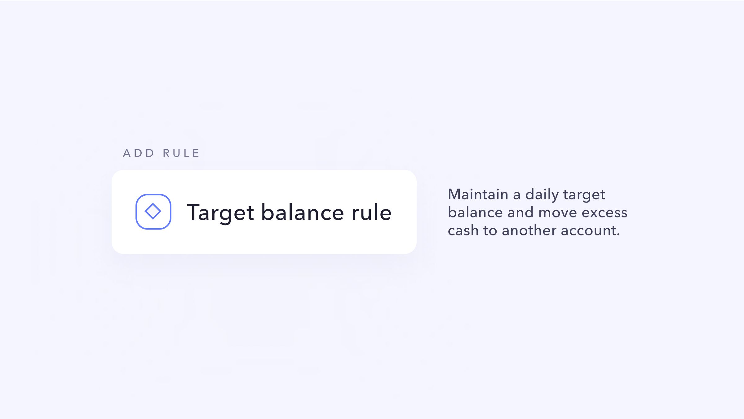 Target balance rule