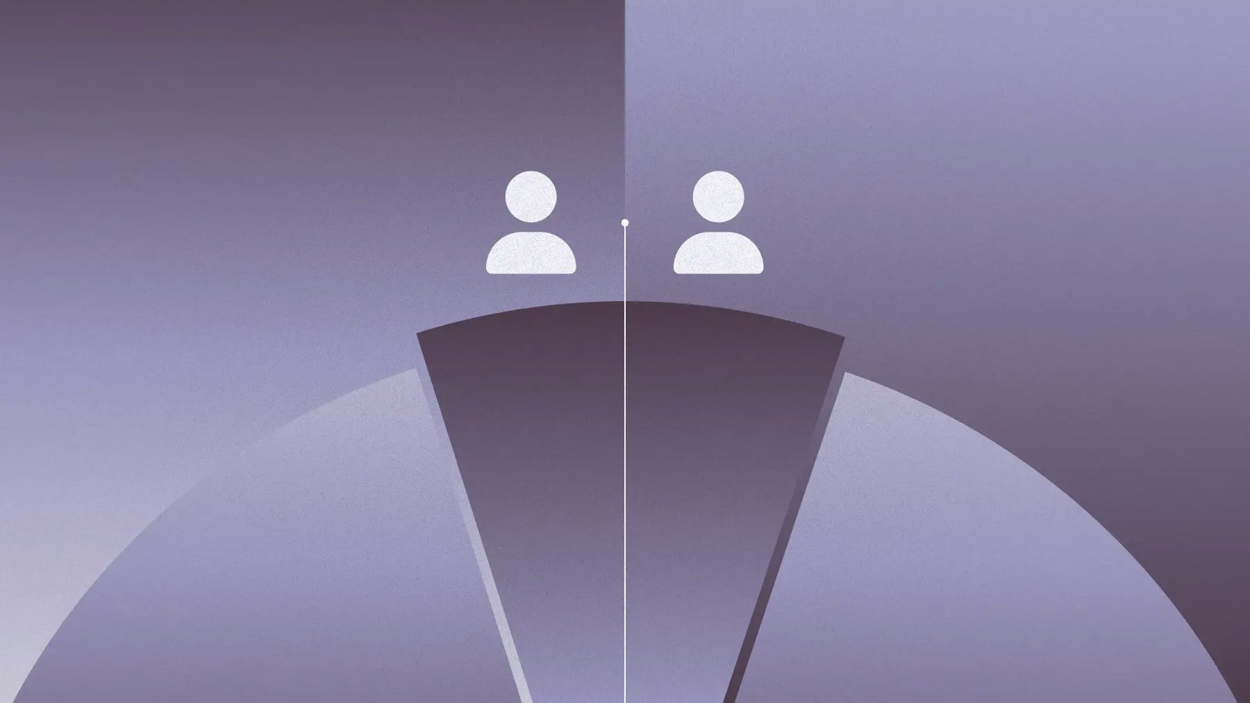 Image of a pie chart split between two founders