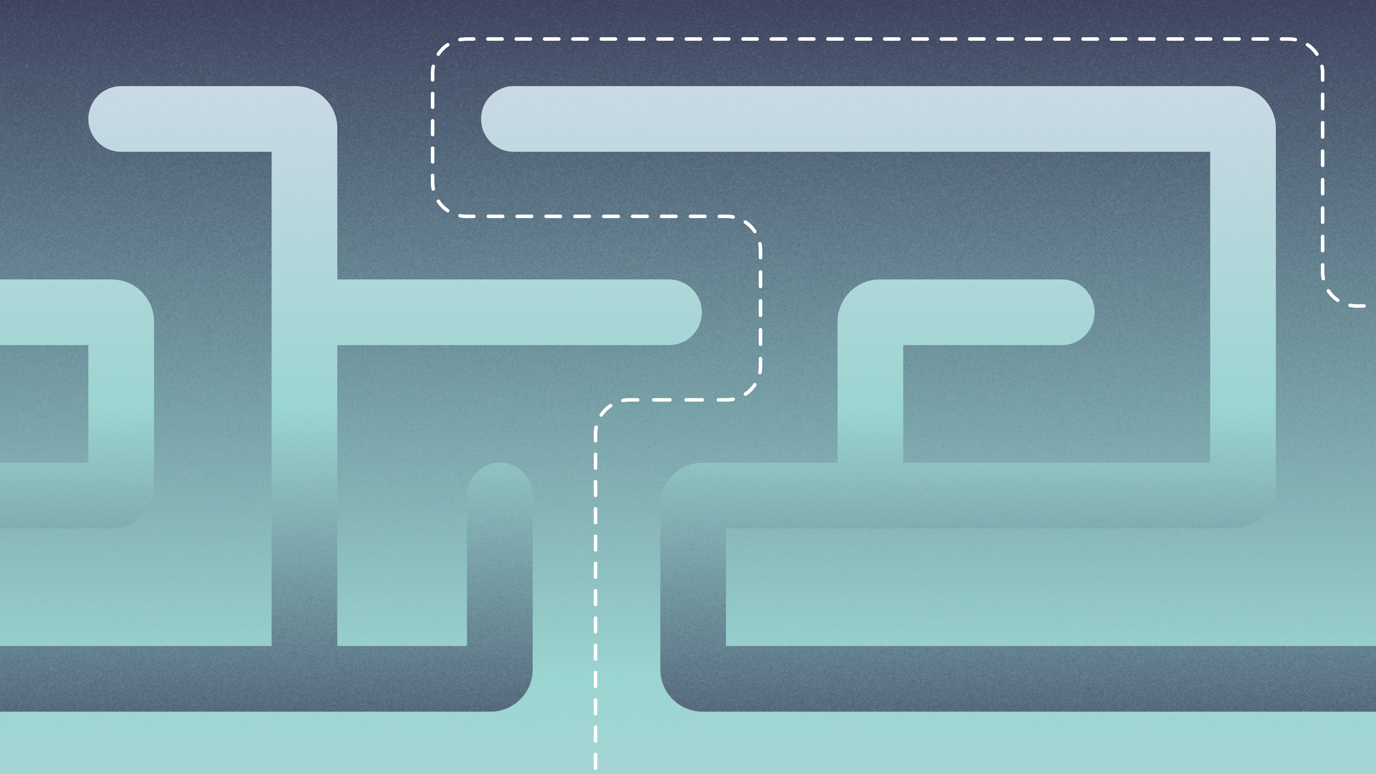 Featured image for blog about finding a lead investor for your fundraise | Abtract illustration showing a maze with a dotted line making it's way through