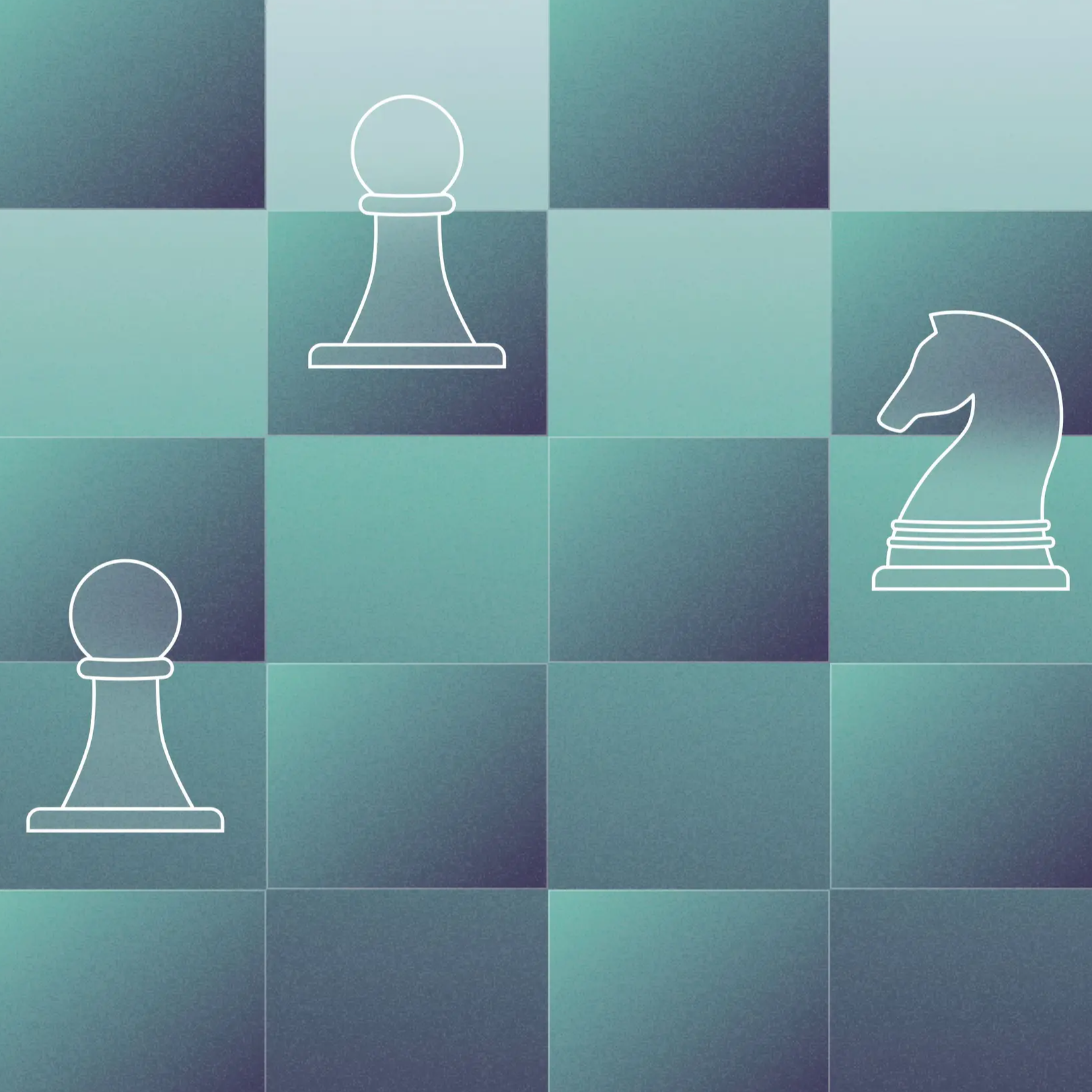 stylized chess board