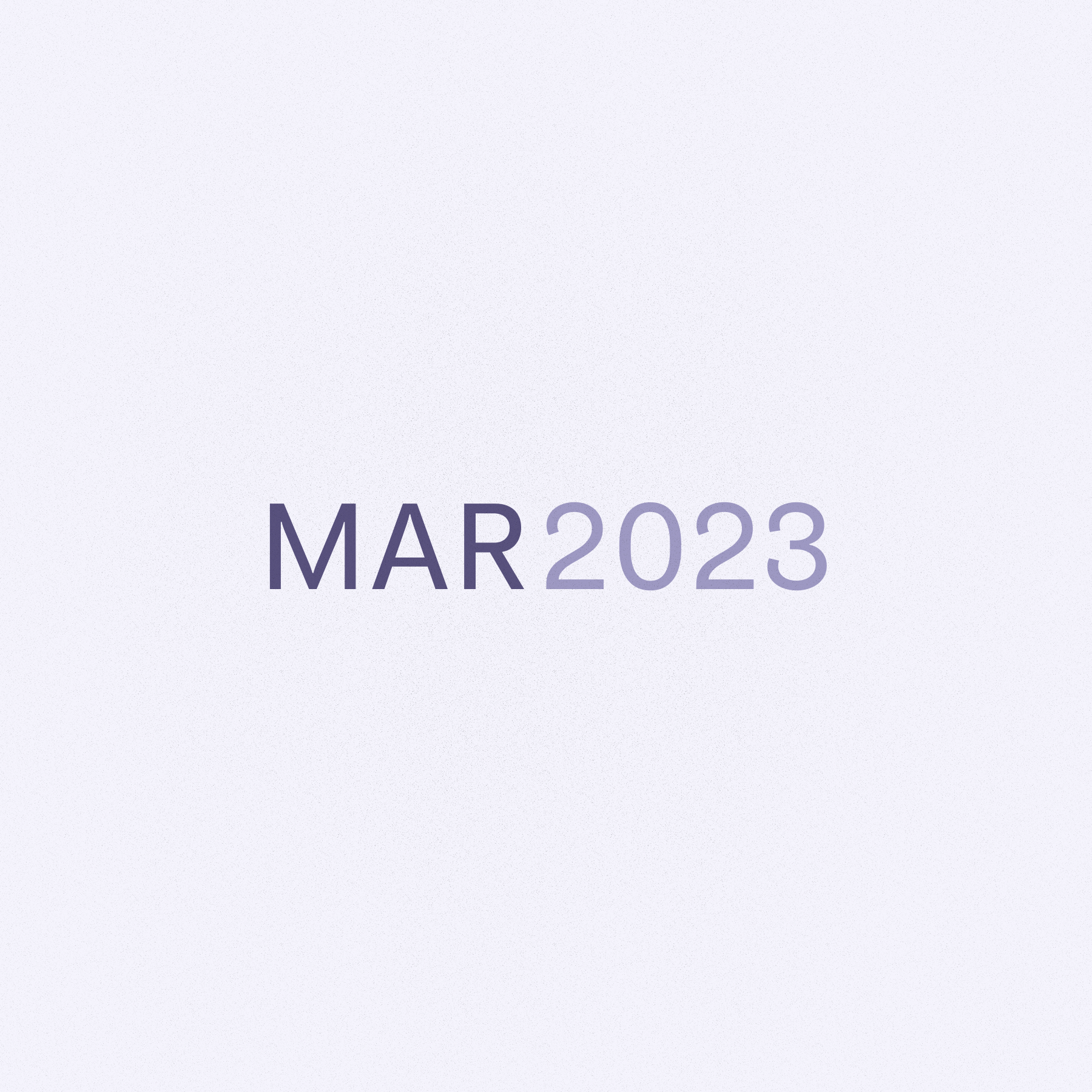 Text that says Mar 2023