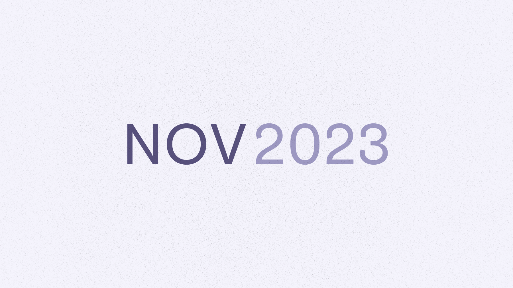 Text that says Nov 2023