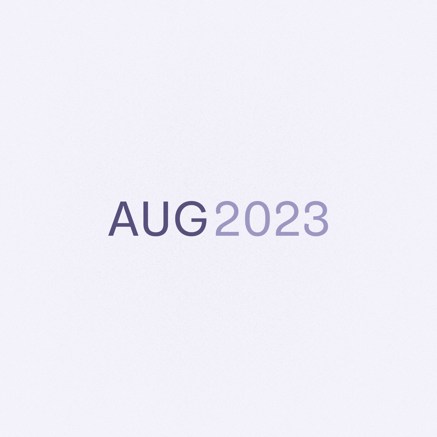Text that says Aug 2023