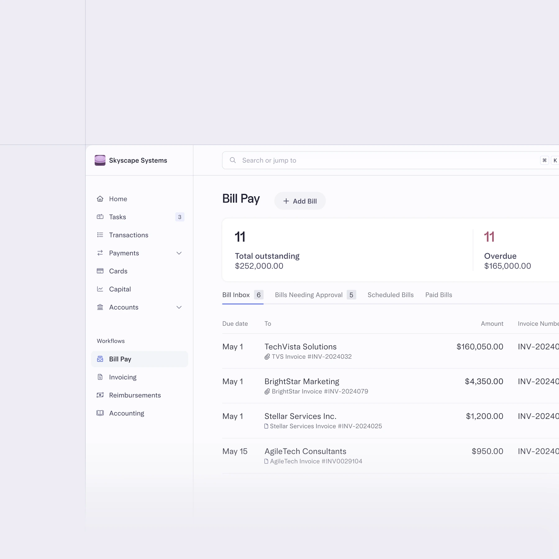 Graphic showing you can process unlimited bills on Mercury for free