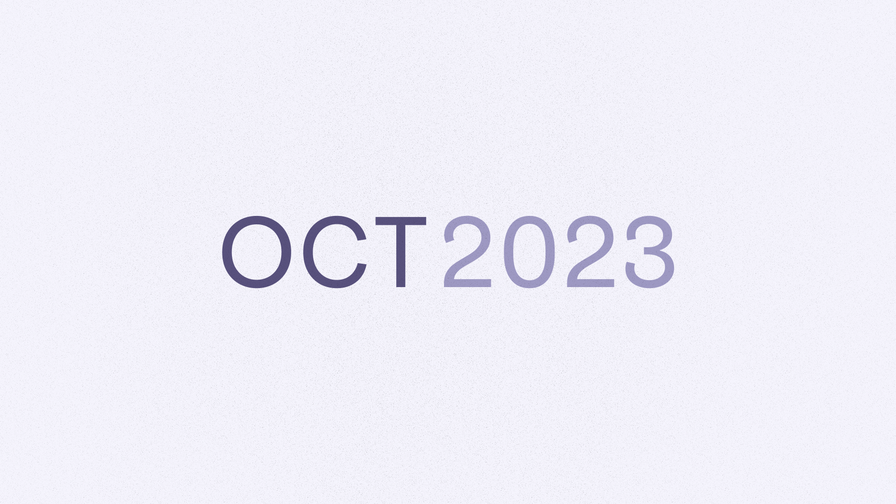 Text that says Oct 2023