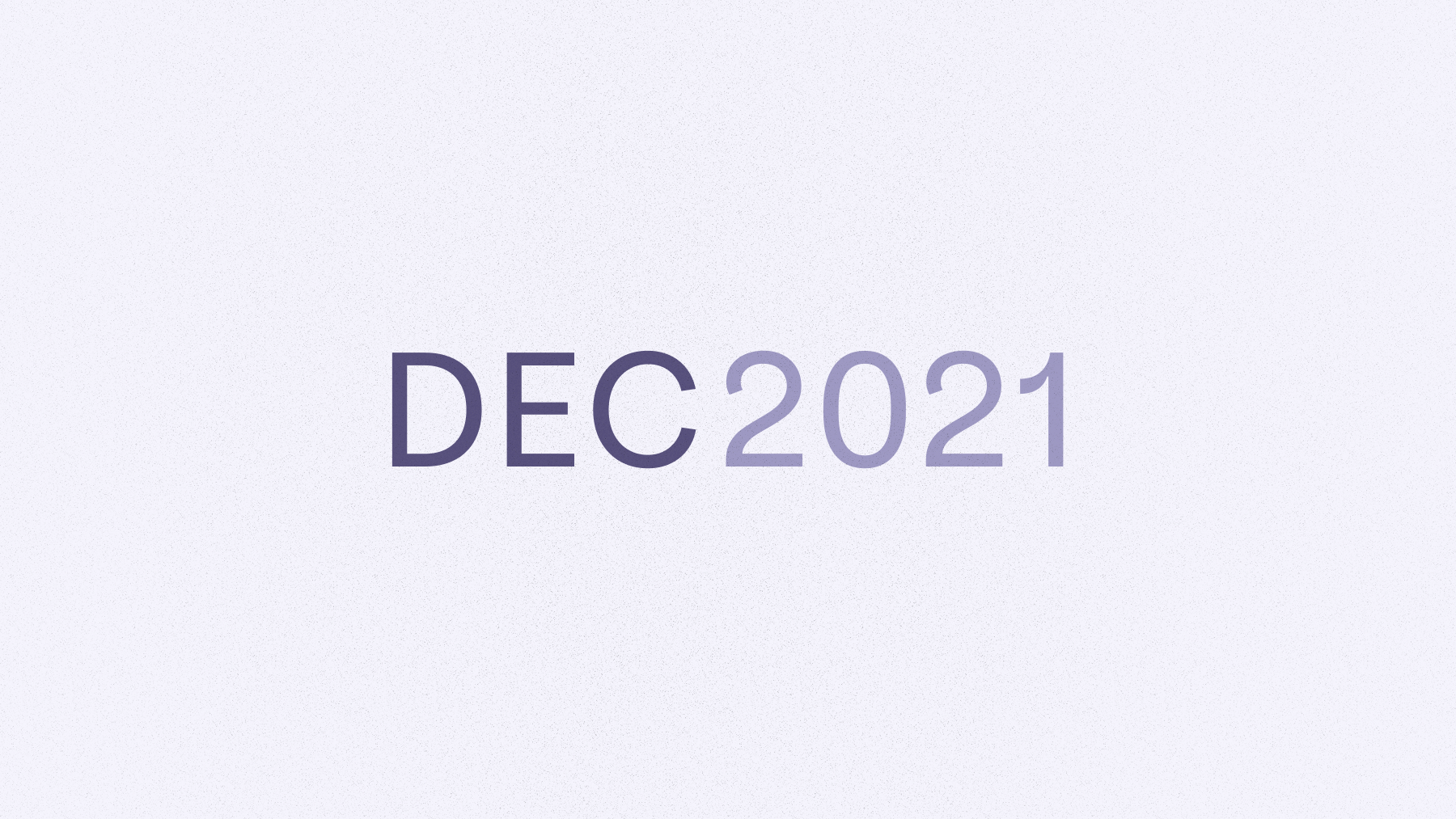 Text that says Dec 2021