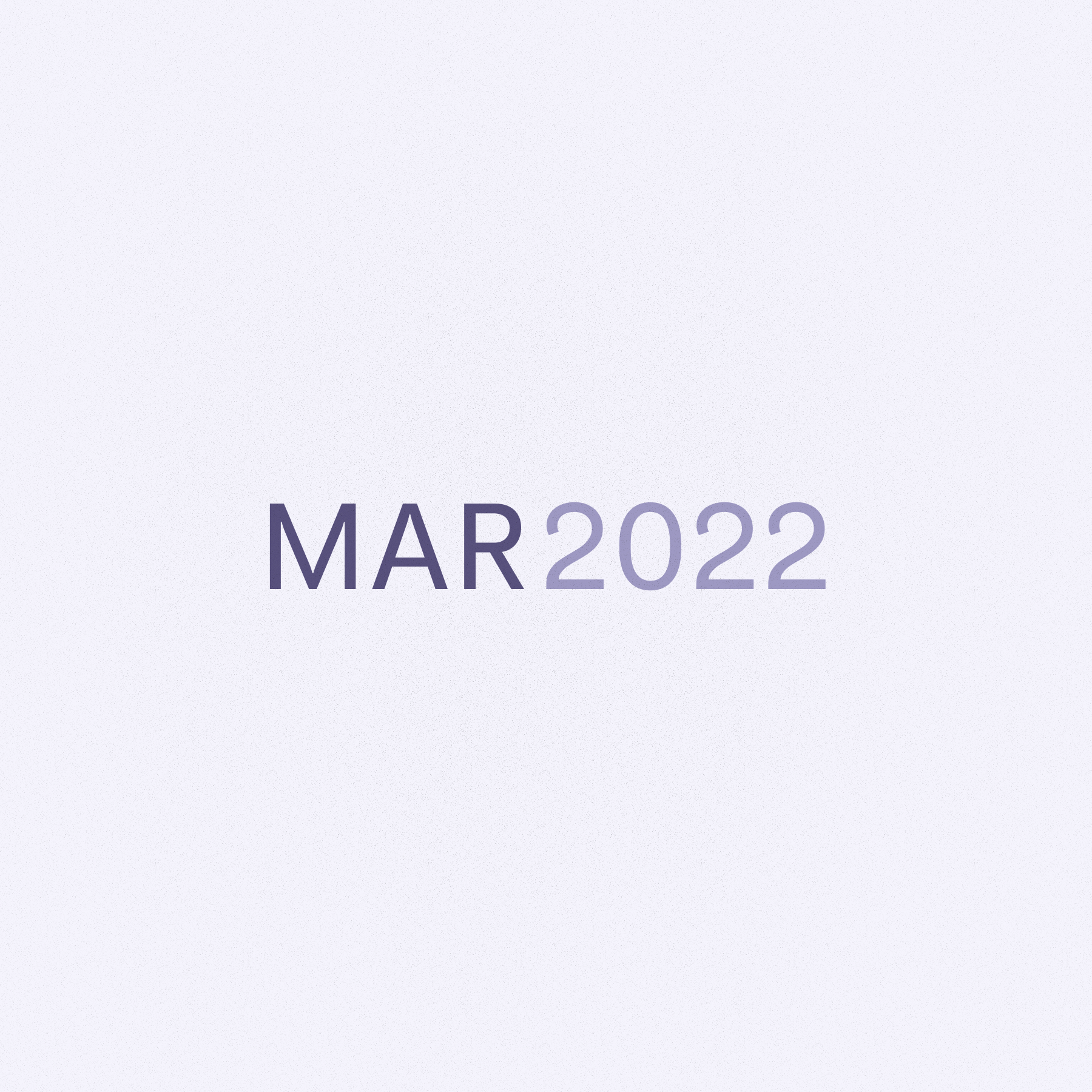 Text that says Mar 2022