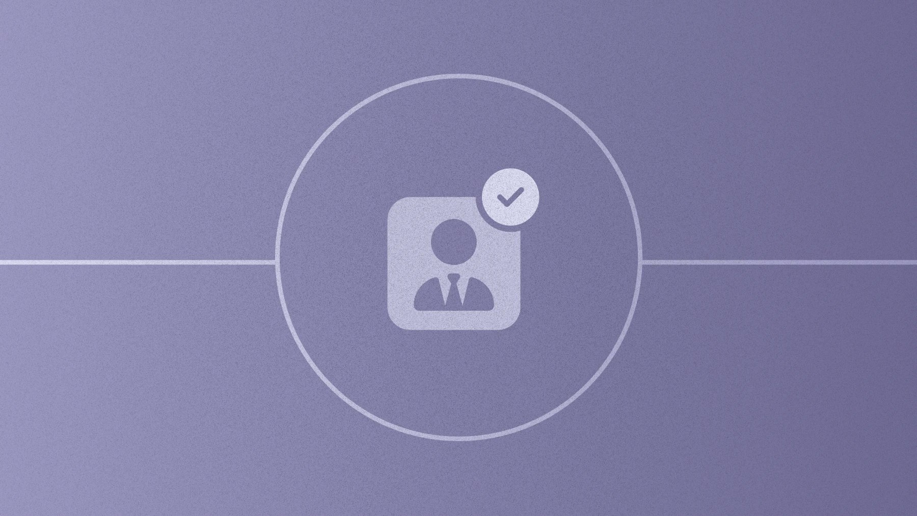 Icon of a user/client with a checkmark.