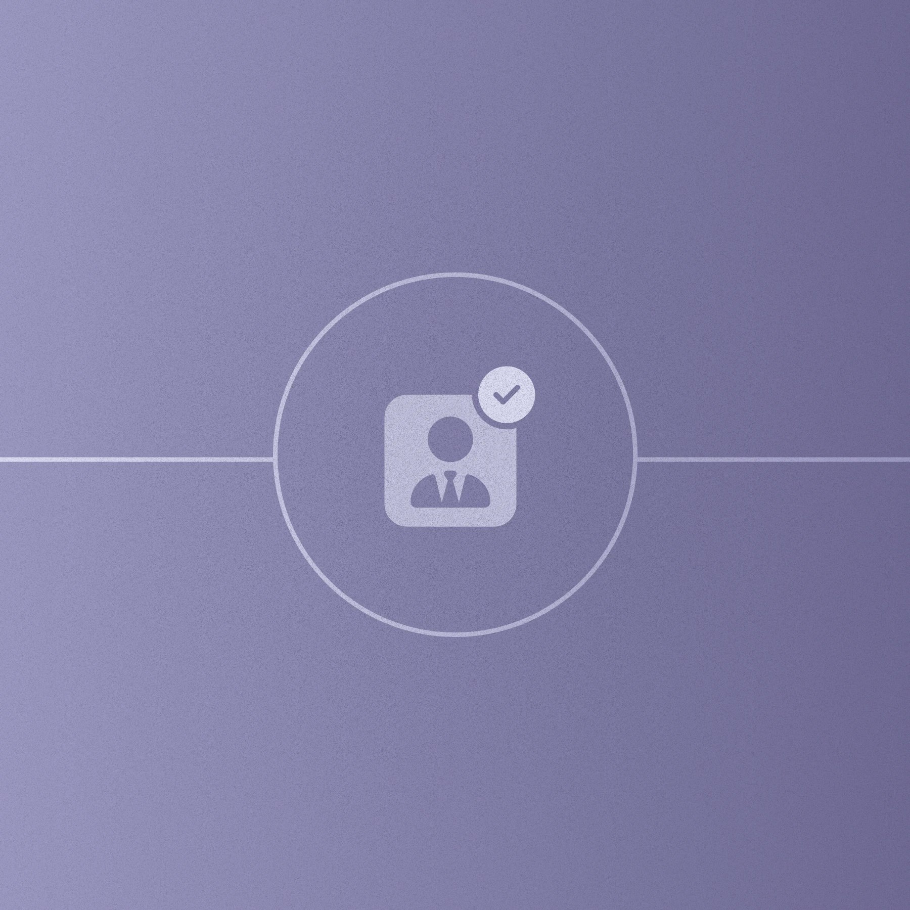 Icon of a user/client with a checkmark.