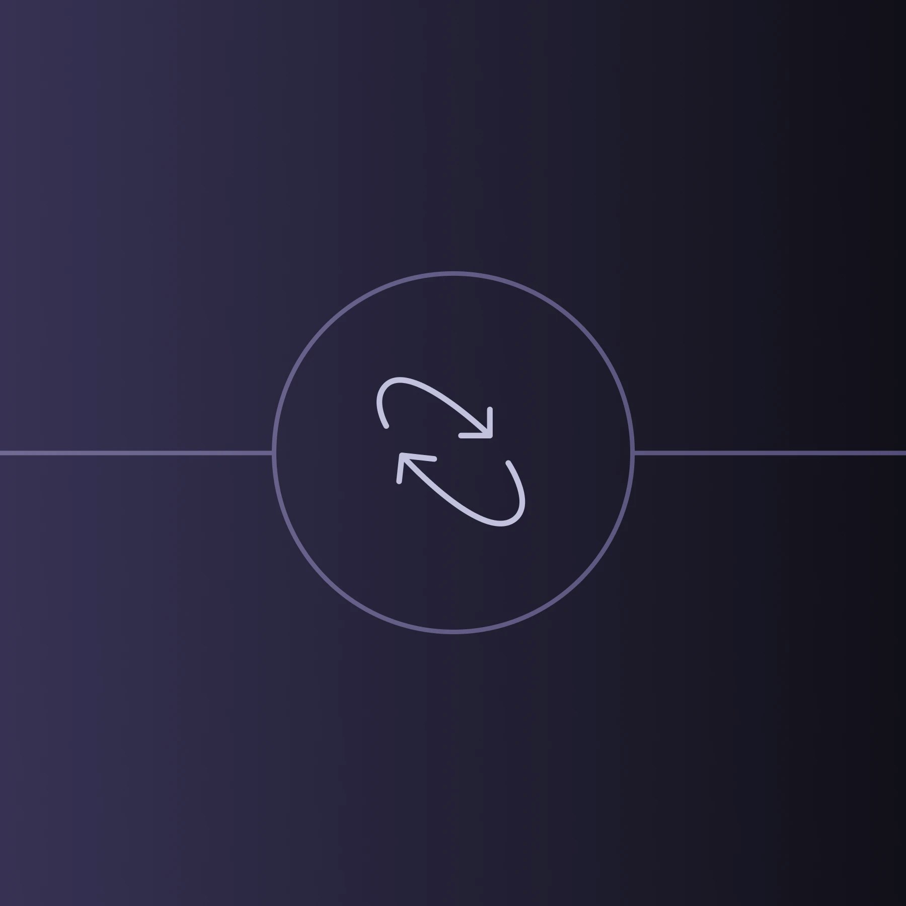 Cyclical arrows contained in a circle