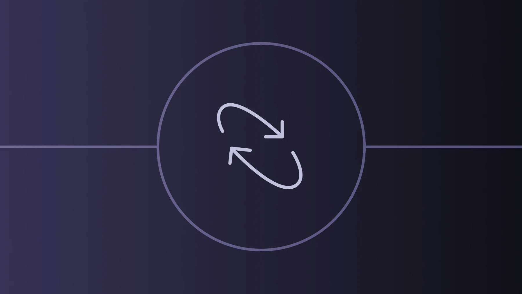 Cyclical arrows contained in a circle
