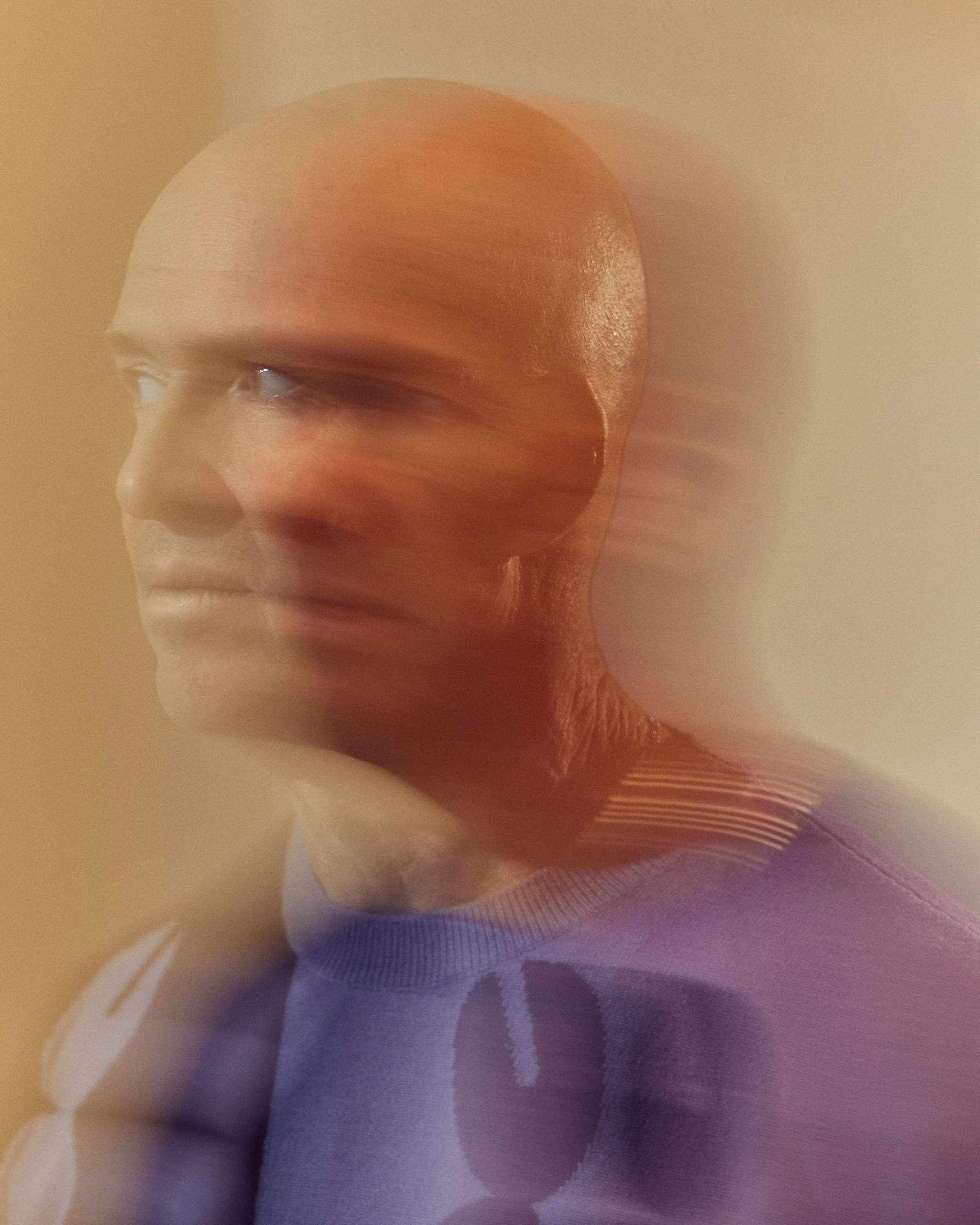 Portrait of Ben Horowitz with long exposure blurring