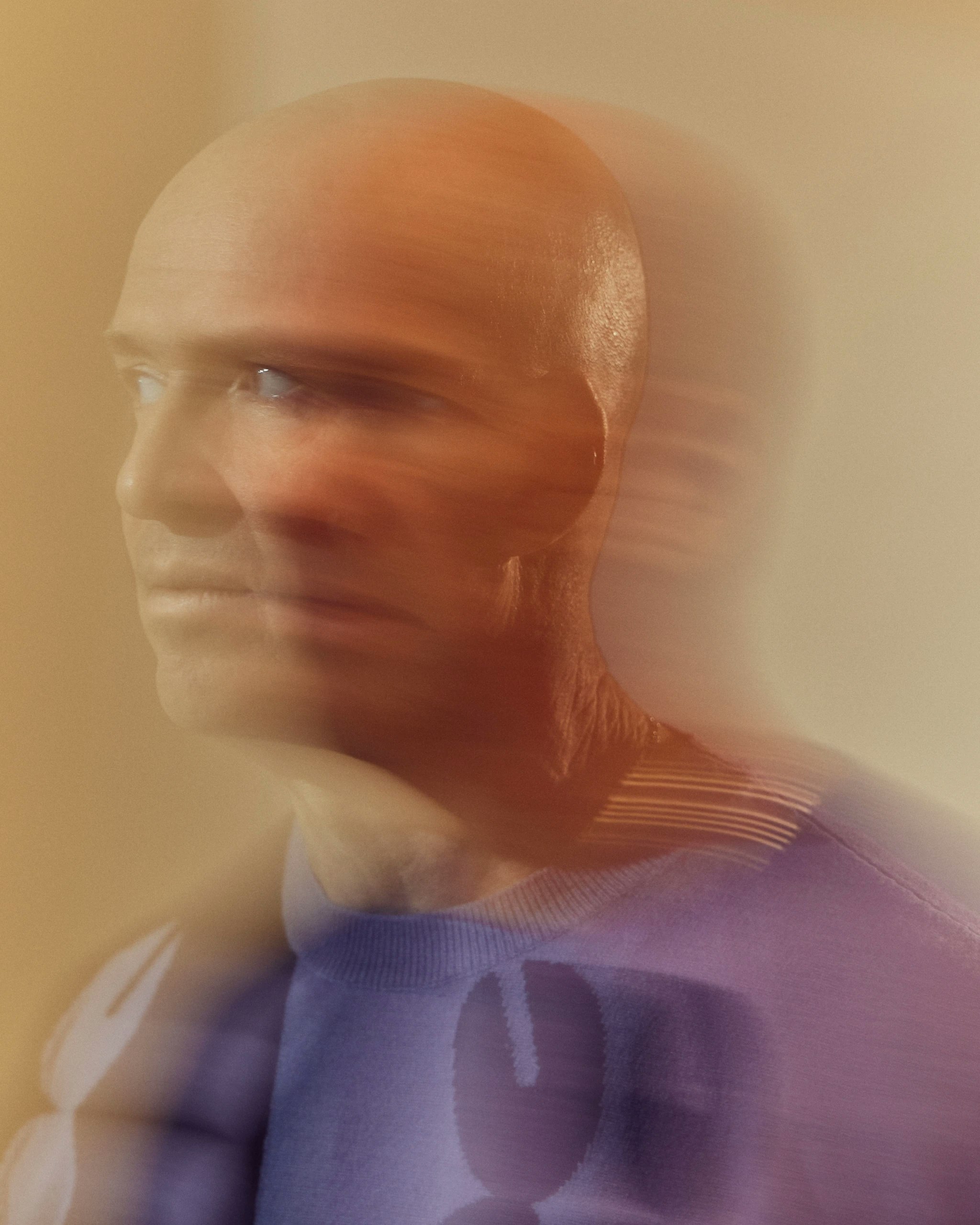 Portrait of Ben Horowitz with long exposure blurring