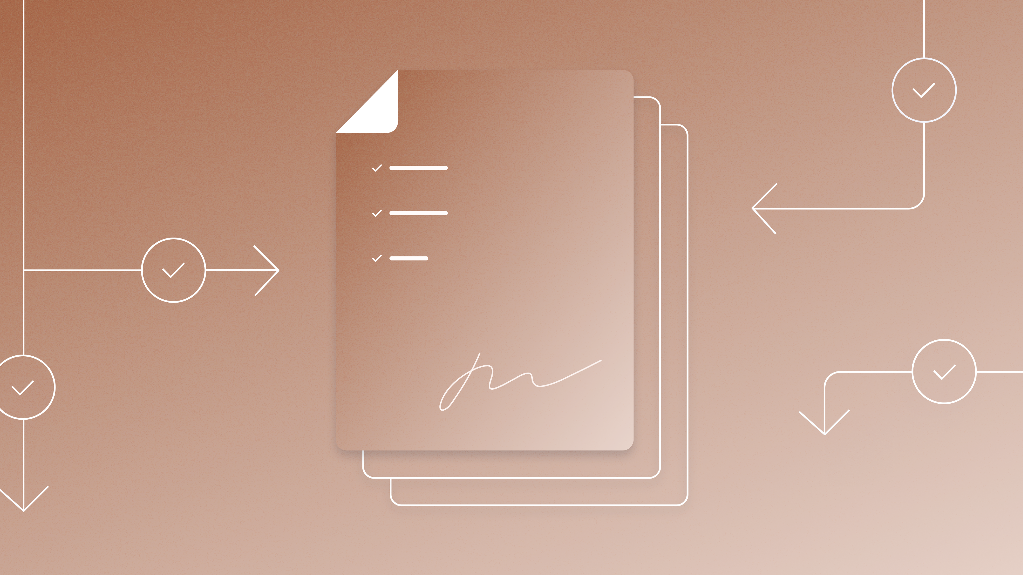 Flow chart leading to checklist