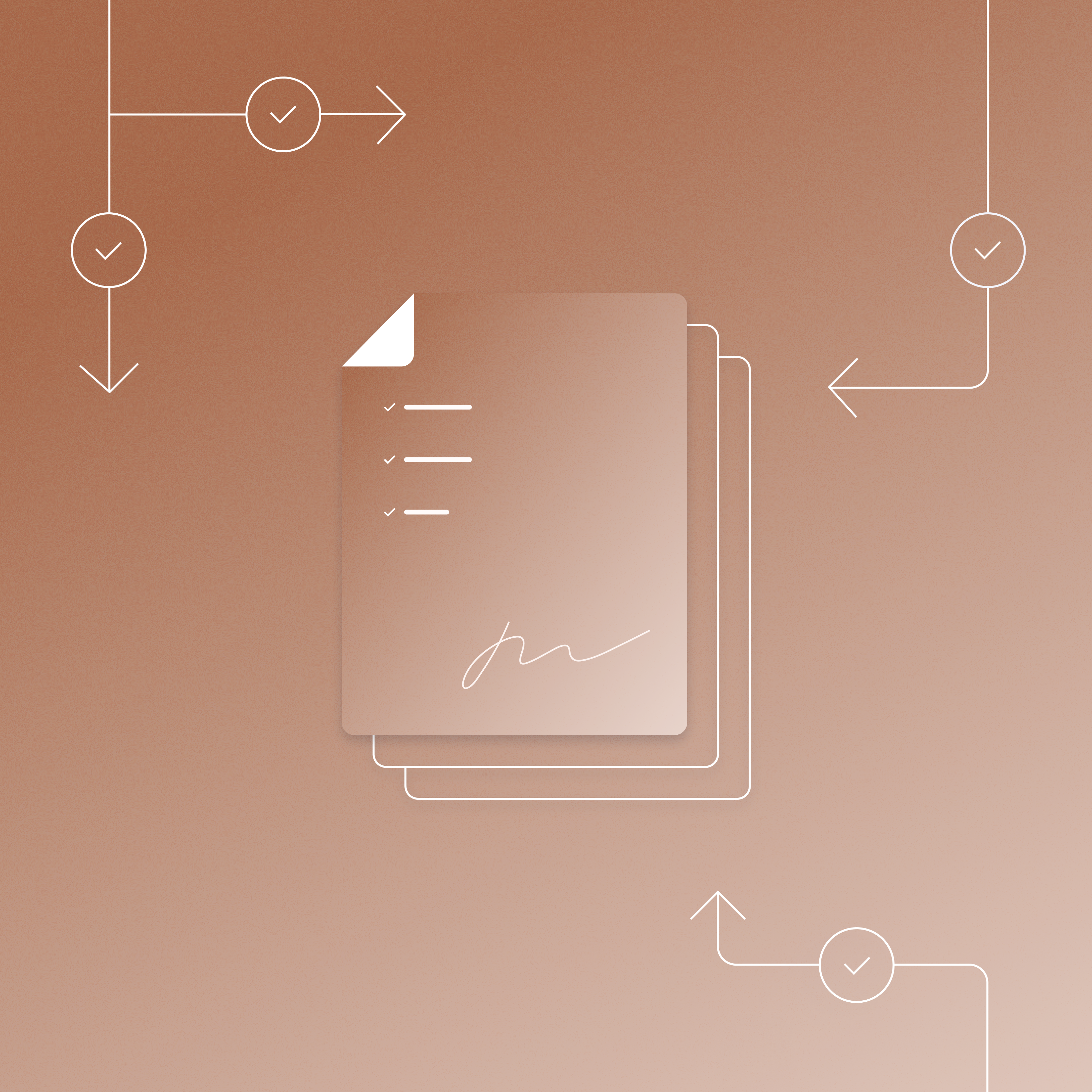Flow chart leading to checklist