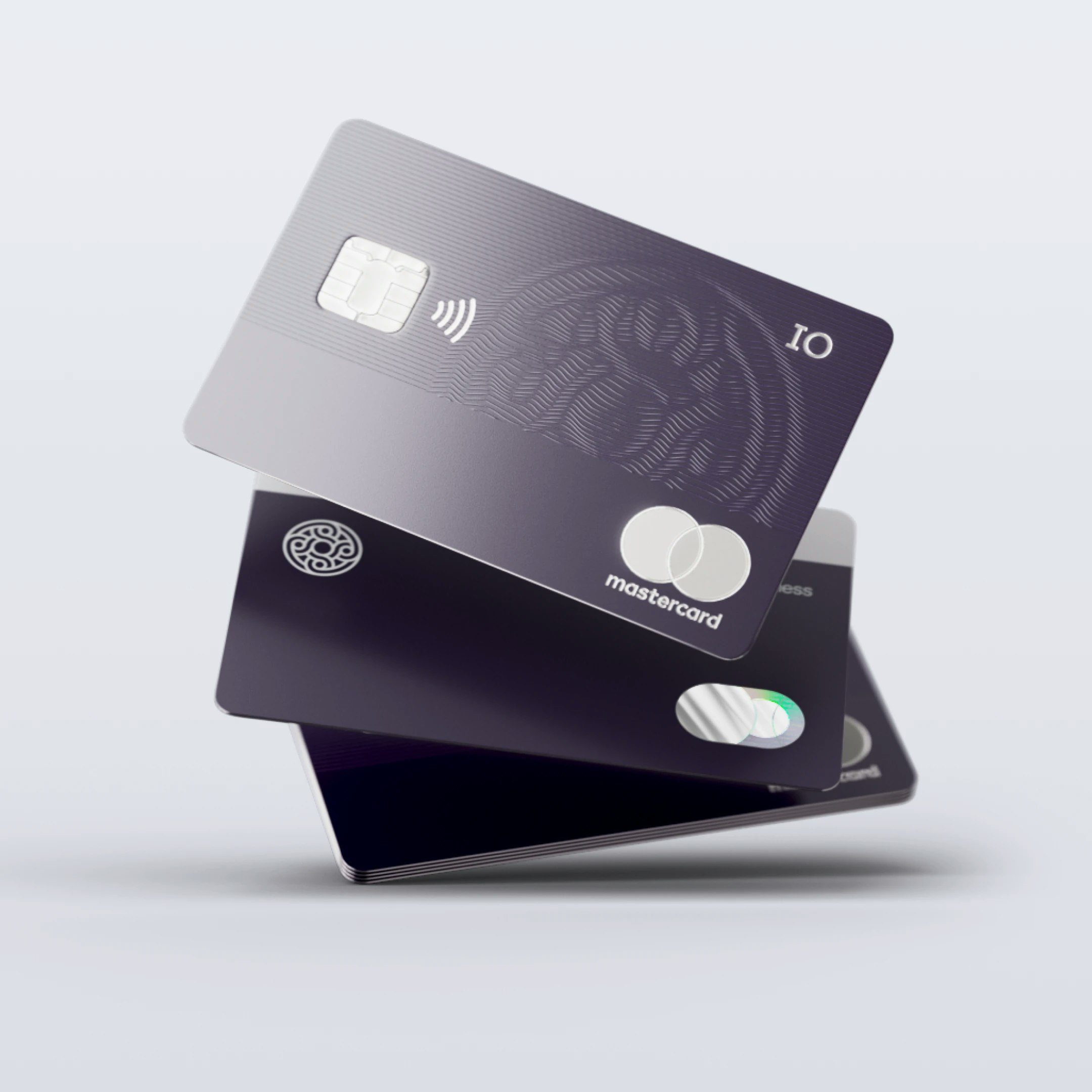 3D renders of a stack of IO cards floating above one another at various angles