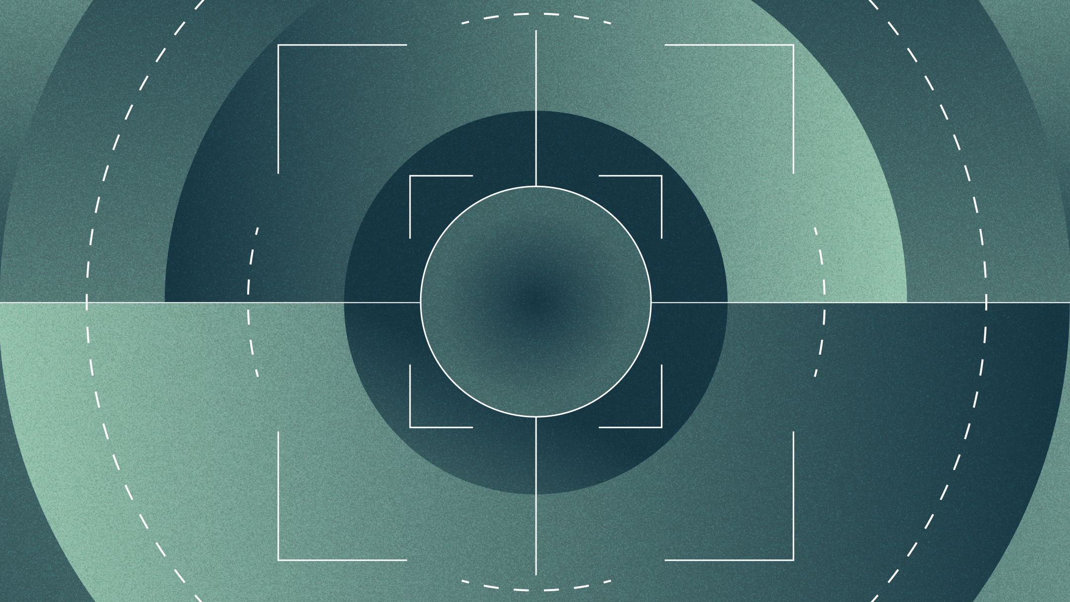 Target in co-centric circles and crosshairs