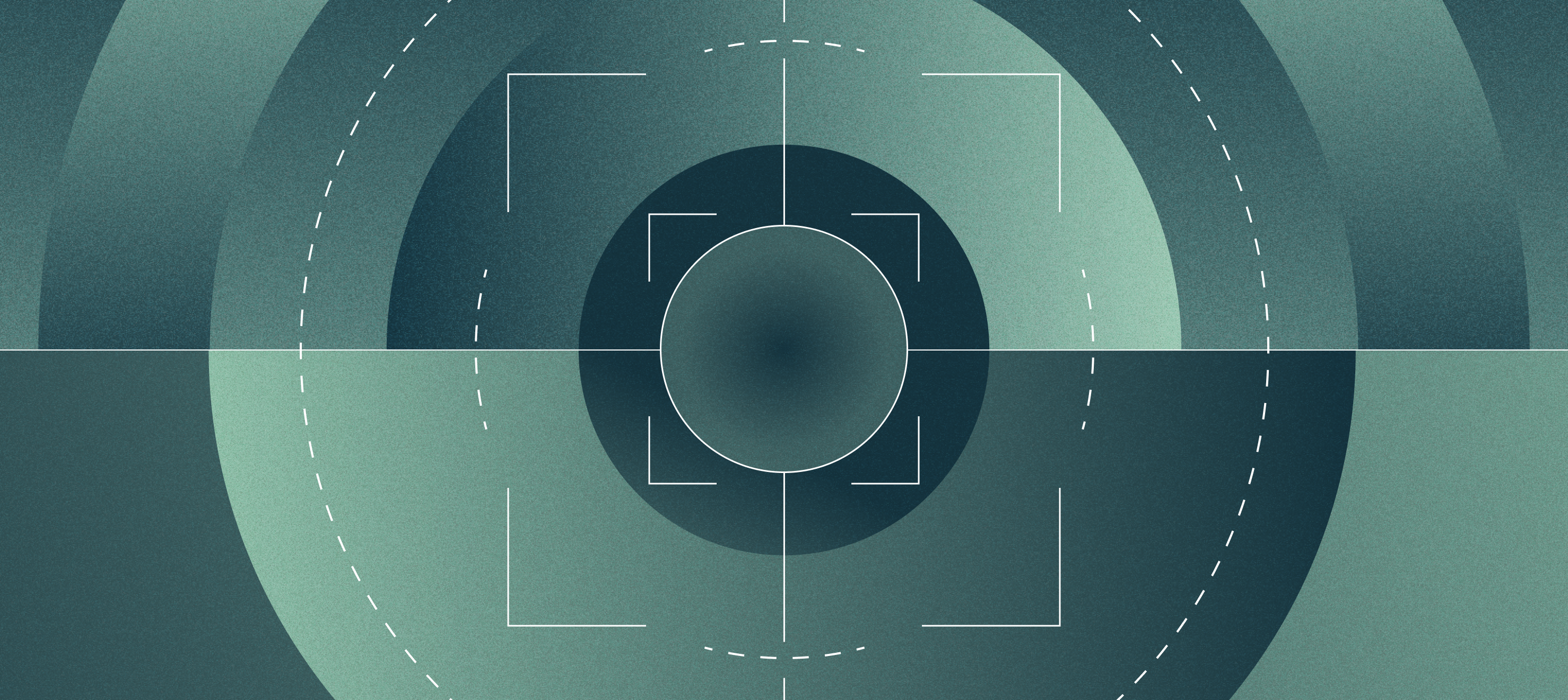 Target in co-centric circles and crosshairs