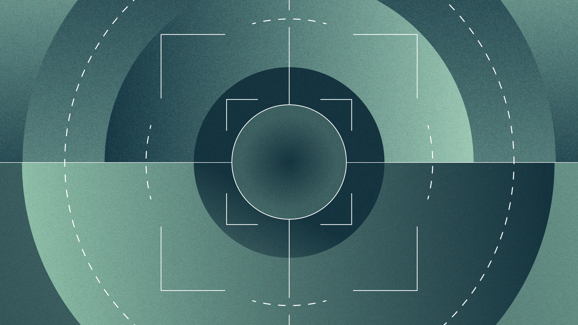 Target in co-centric circles and crosshairs
