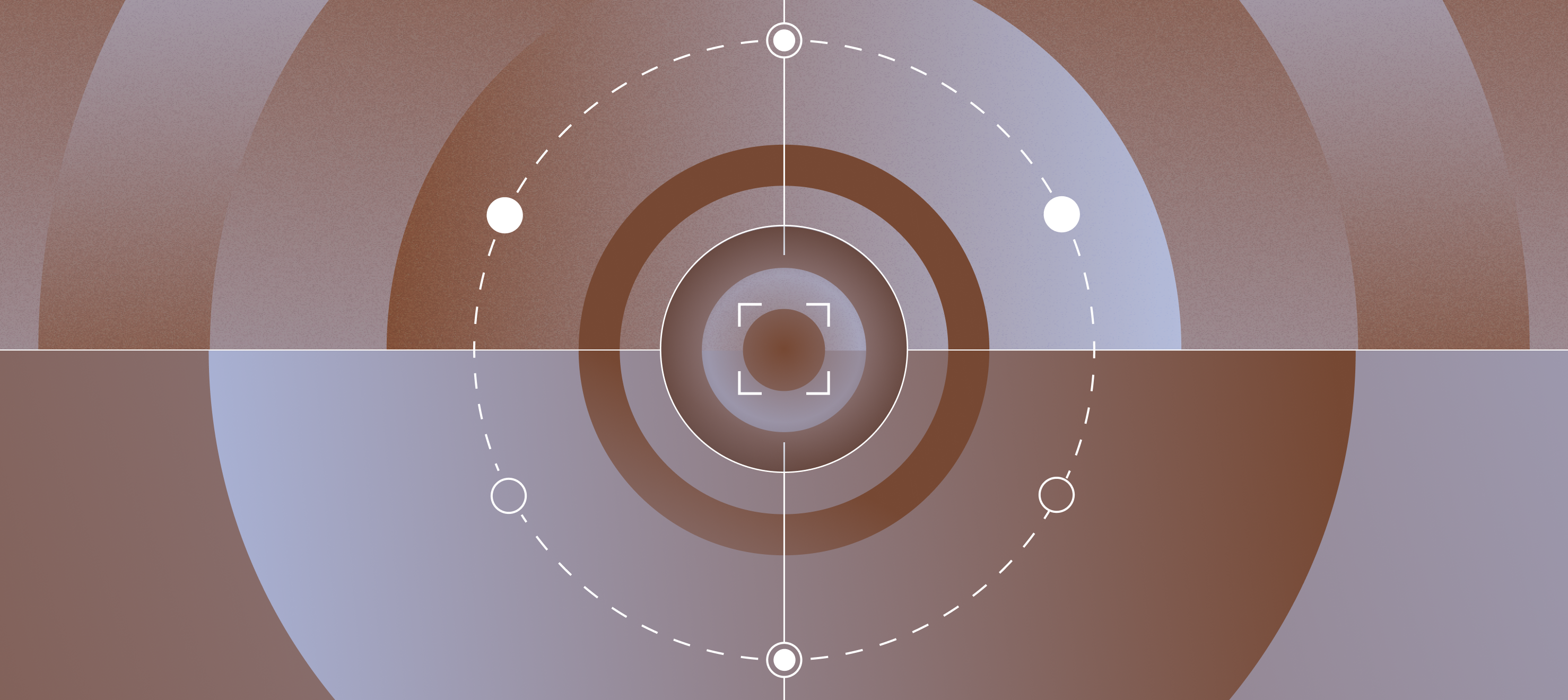 Co-centric circles and crosshairs