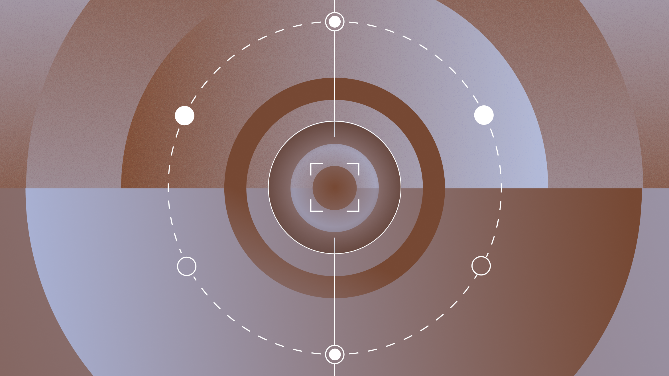 Co-centric circles and crosshairs