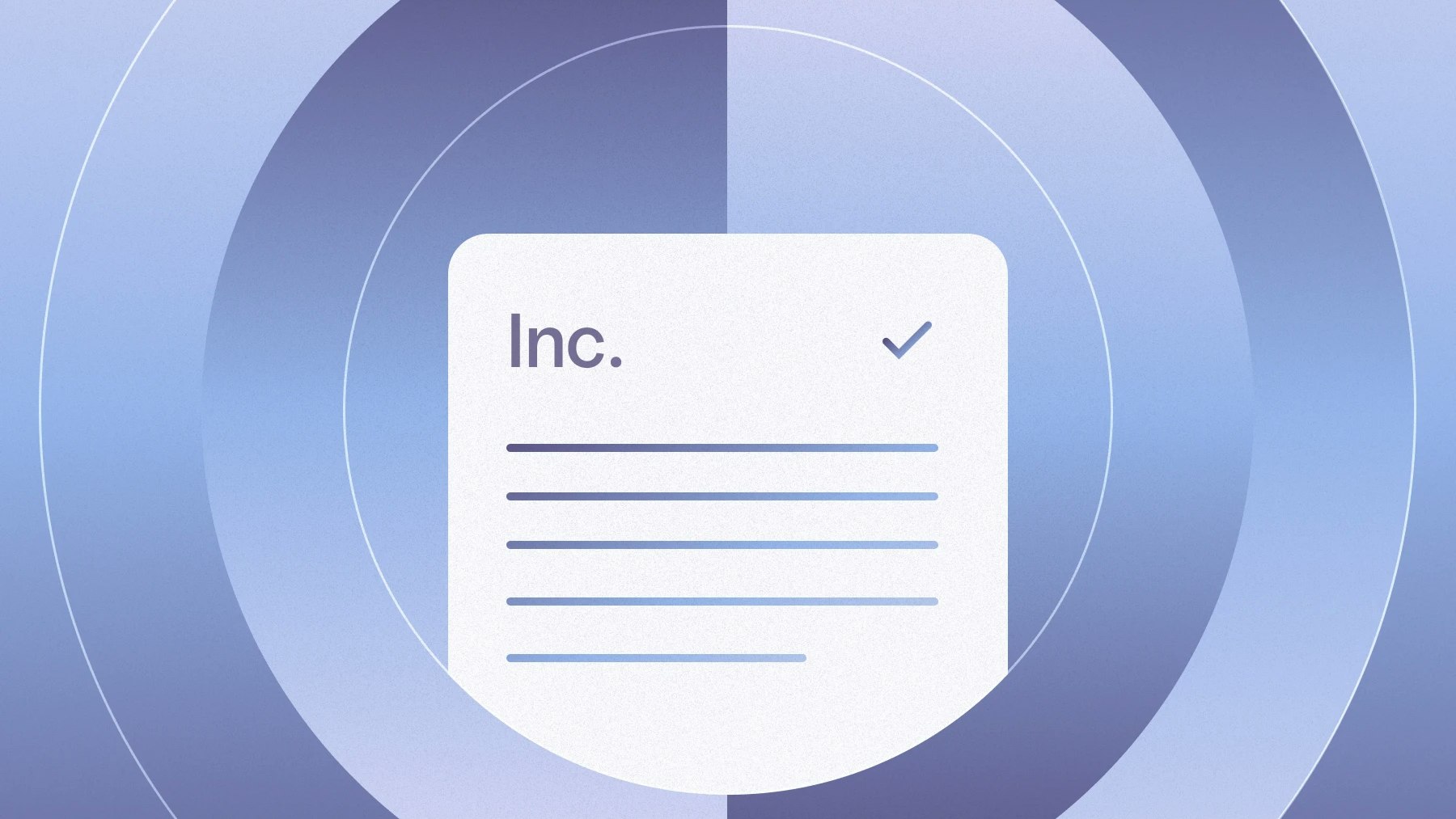 Illustration of incorporation document with a list and checkmarks.