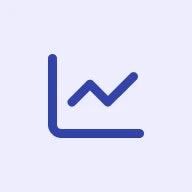 Line graph icon