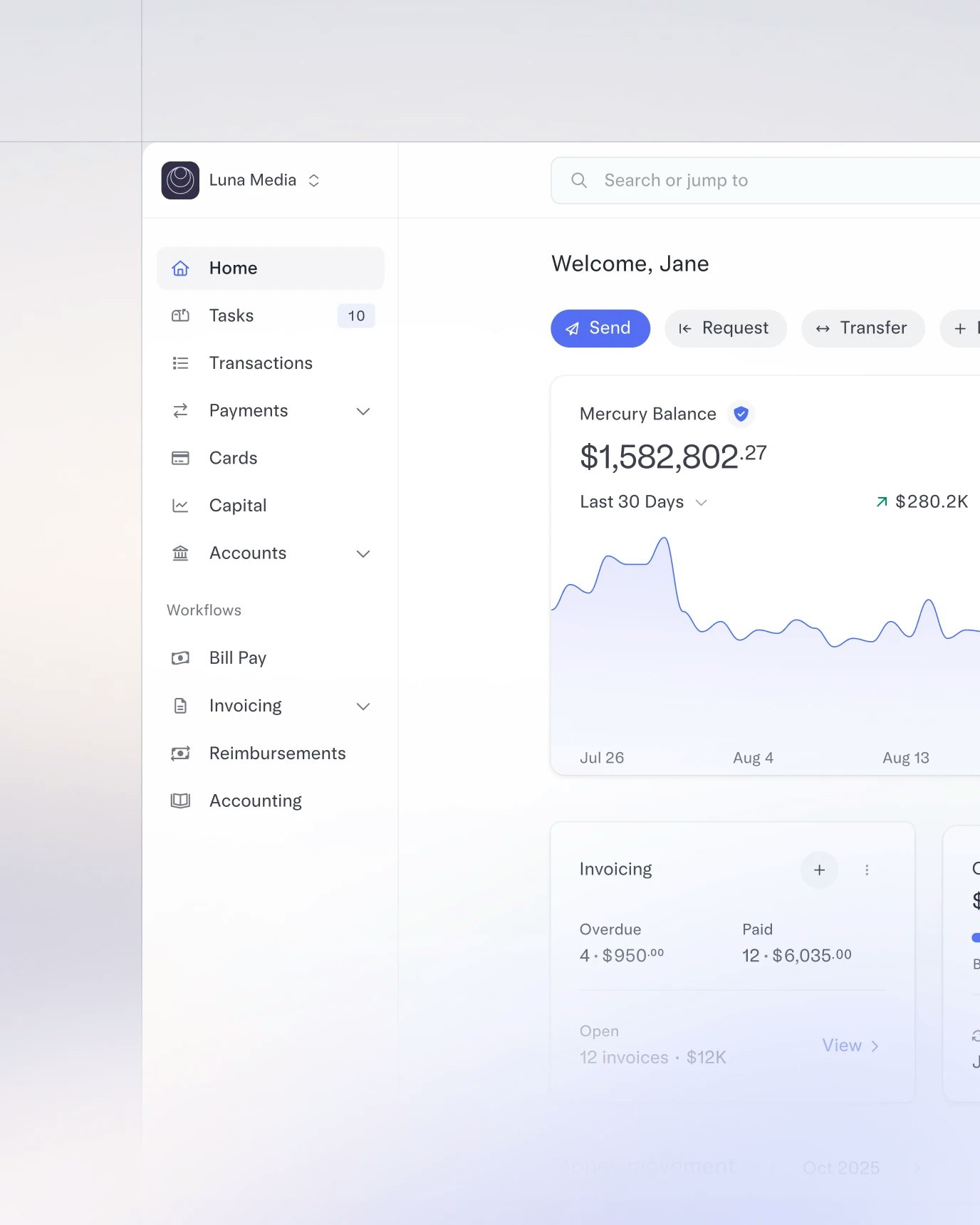 Image of the dashboard