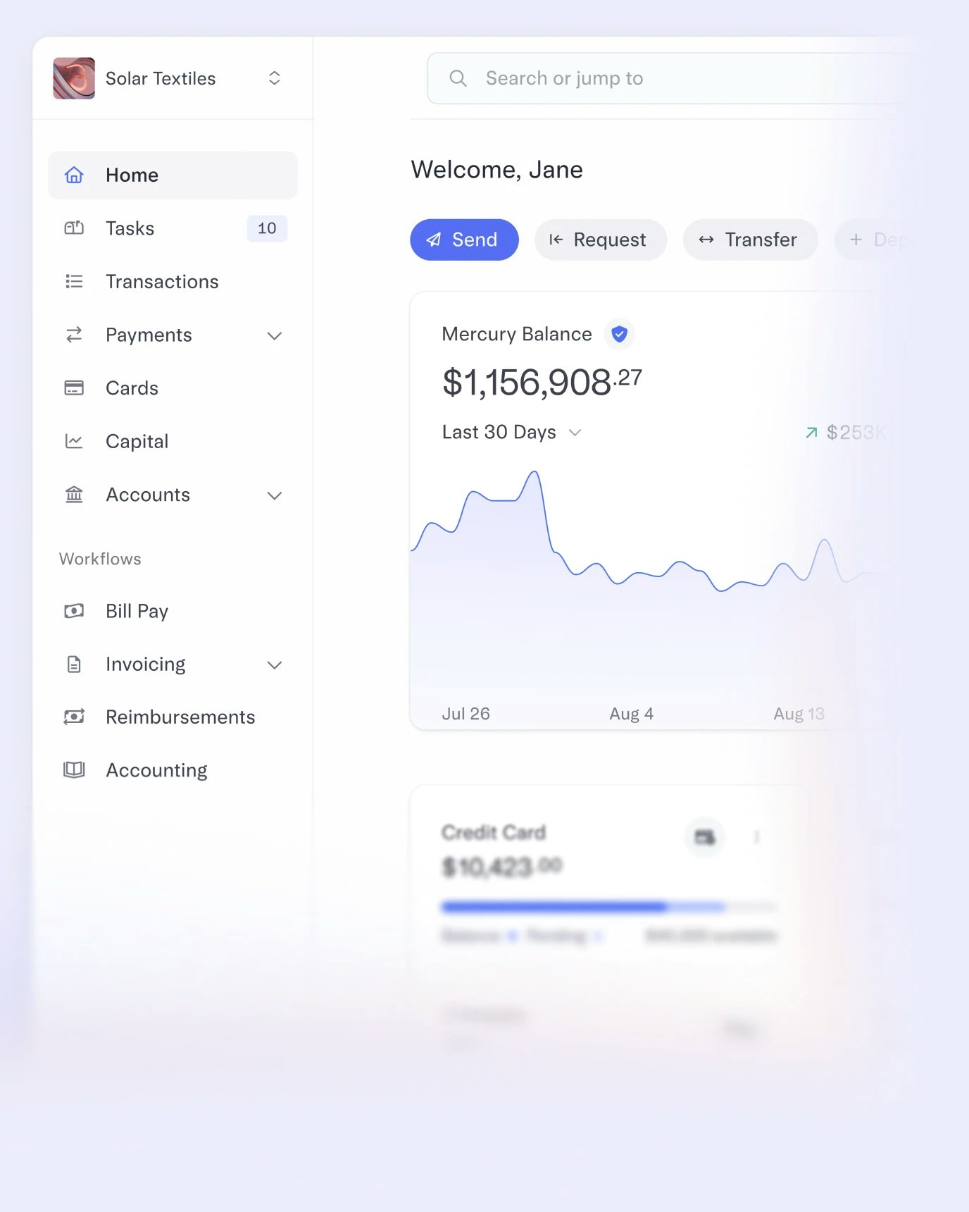 Mercury Dashboard