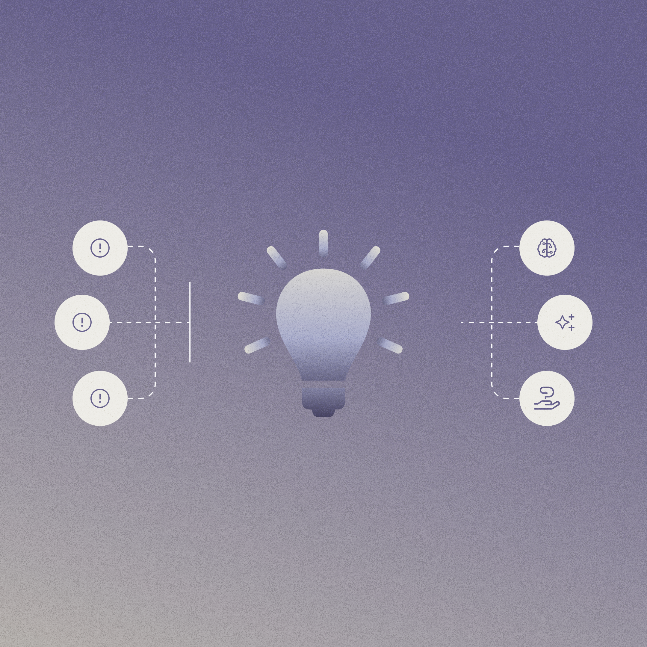 Flashing light bulb icon