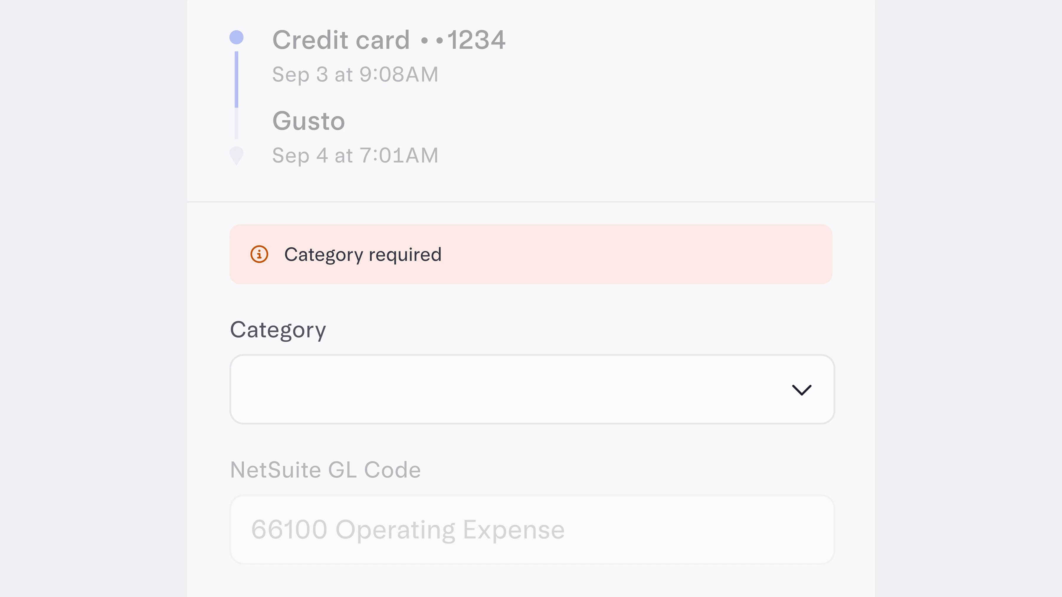 An image of a $89.99 credit card charge being categorized as a subscription